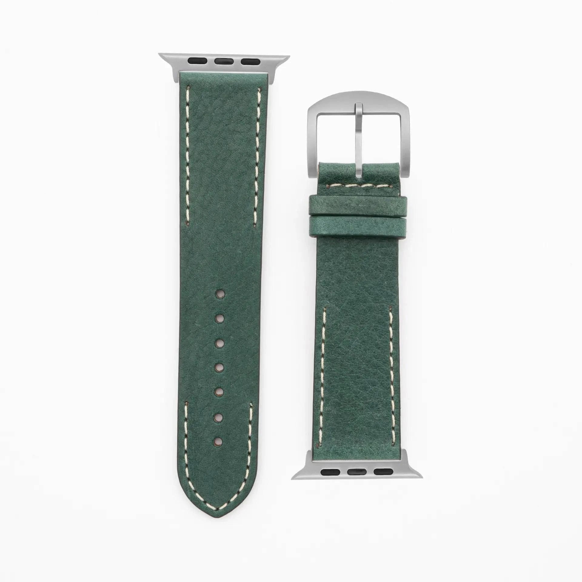 Modern Seam - Classic - Petrol-Apple Watch Ultra-49mm-Edelband-Leather Strap-Apple Watch