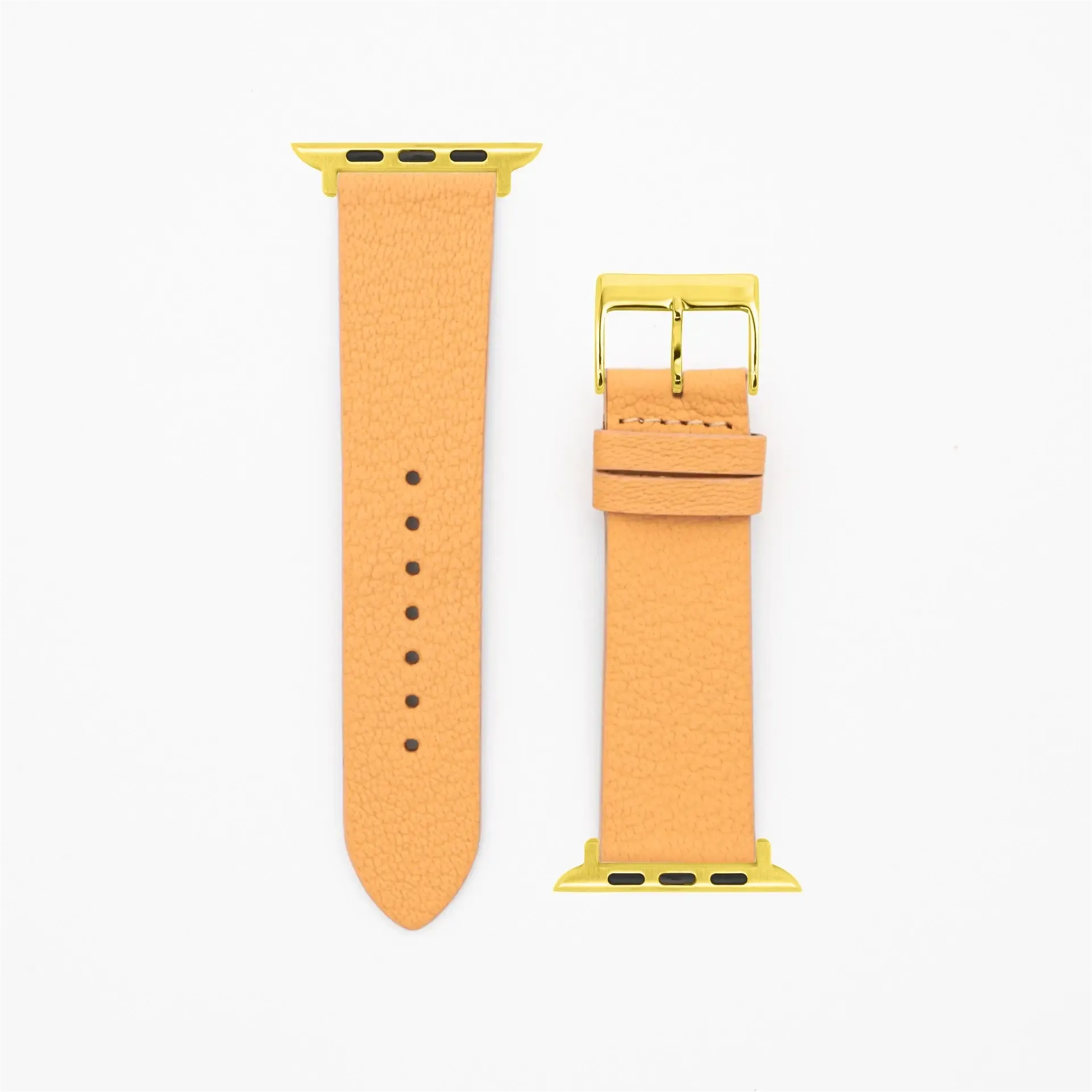 Goat · Classic · XS · Pastellorange-Apple Watch-40/41/42mm-Edelband-Lederarmband-Apple Watch