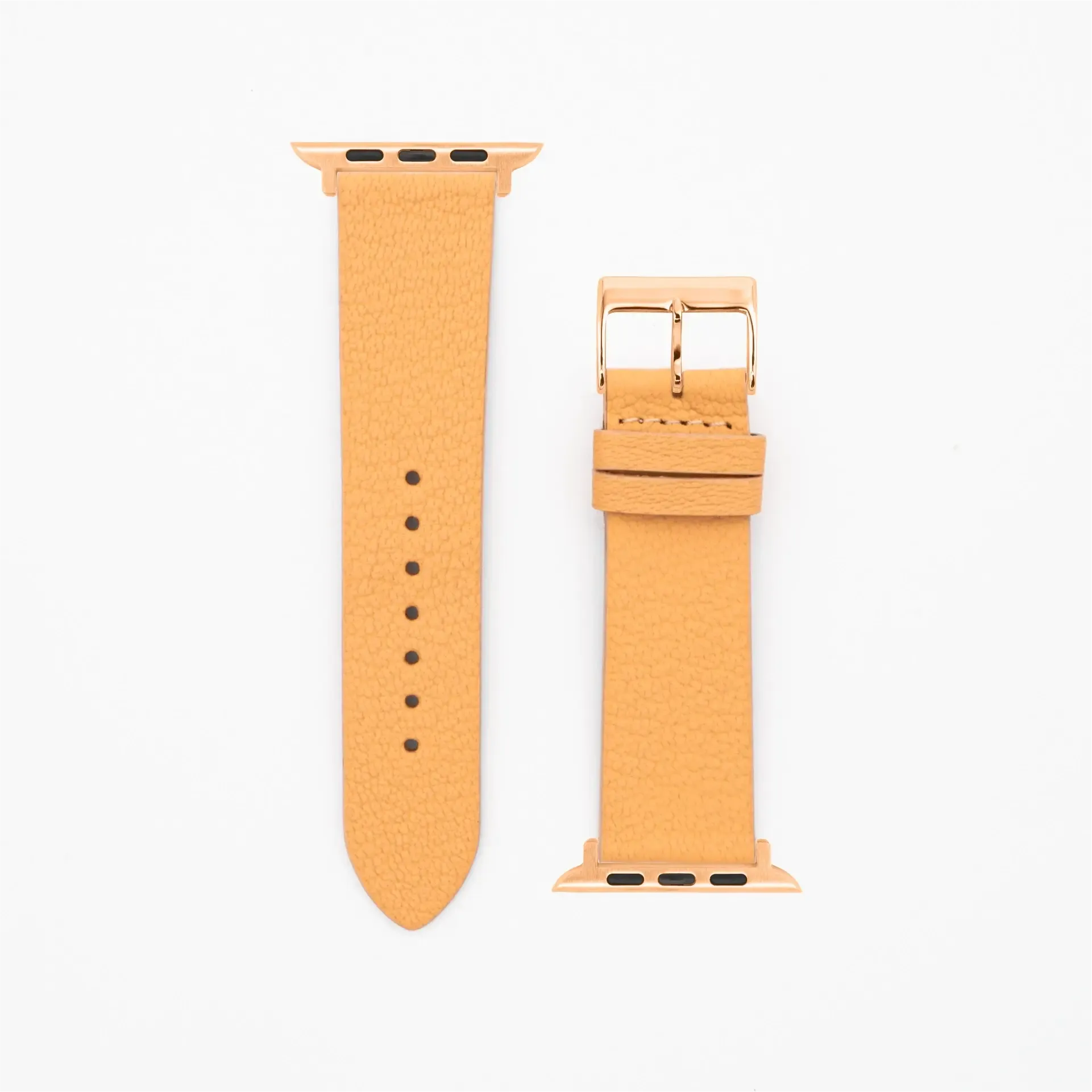 Goat · Classic · XS · Pastellorange-Apple Watch-40/41/42mm-Edelband-Lederarmband-Apple Watch