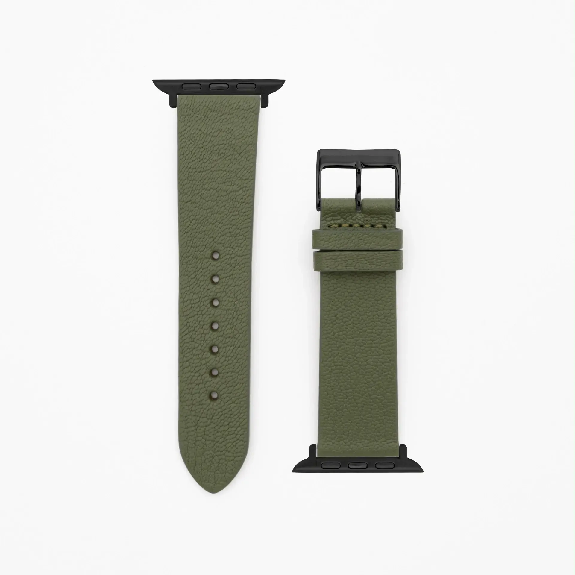 Goat · Classic · XS · Olivgrün-Apple Watch-40/41/42mm-Edelband-Lederarmband-Apple Watch