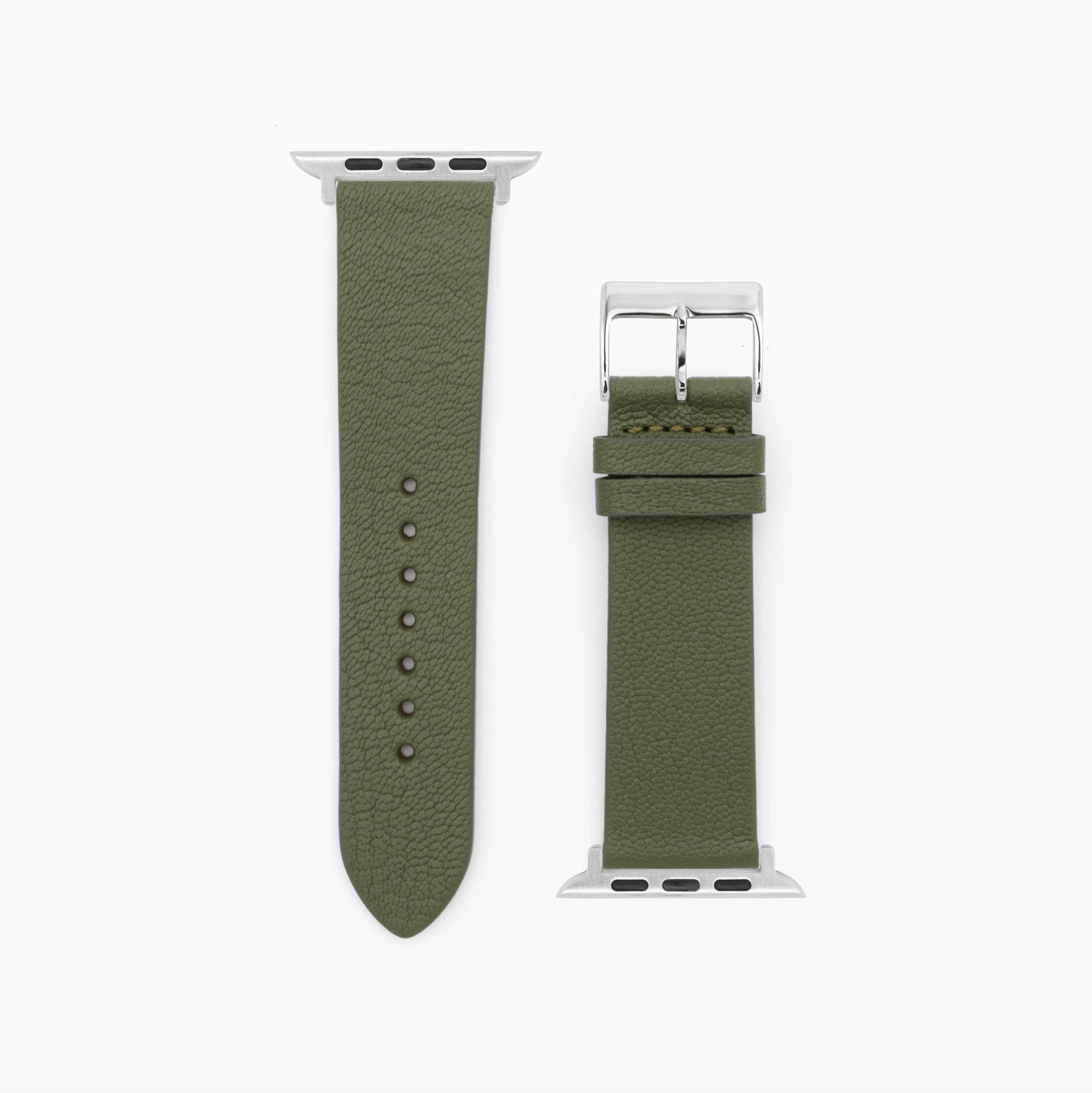 Goat - Classic - XS - Olive green-Apple Watch-40/41/42mm-Edelband-Leather Strap-Apple Watch