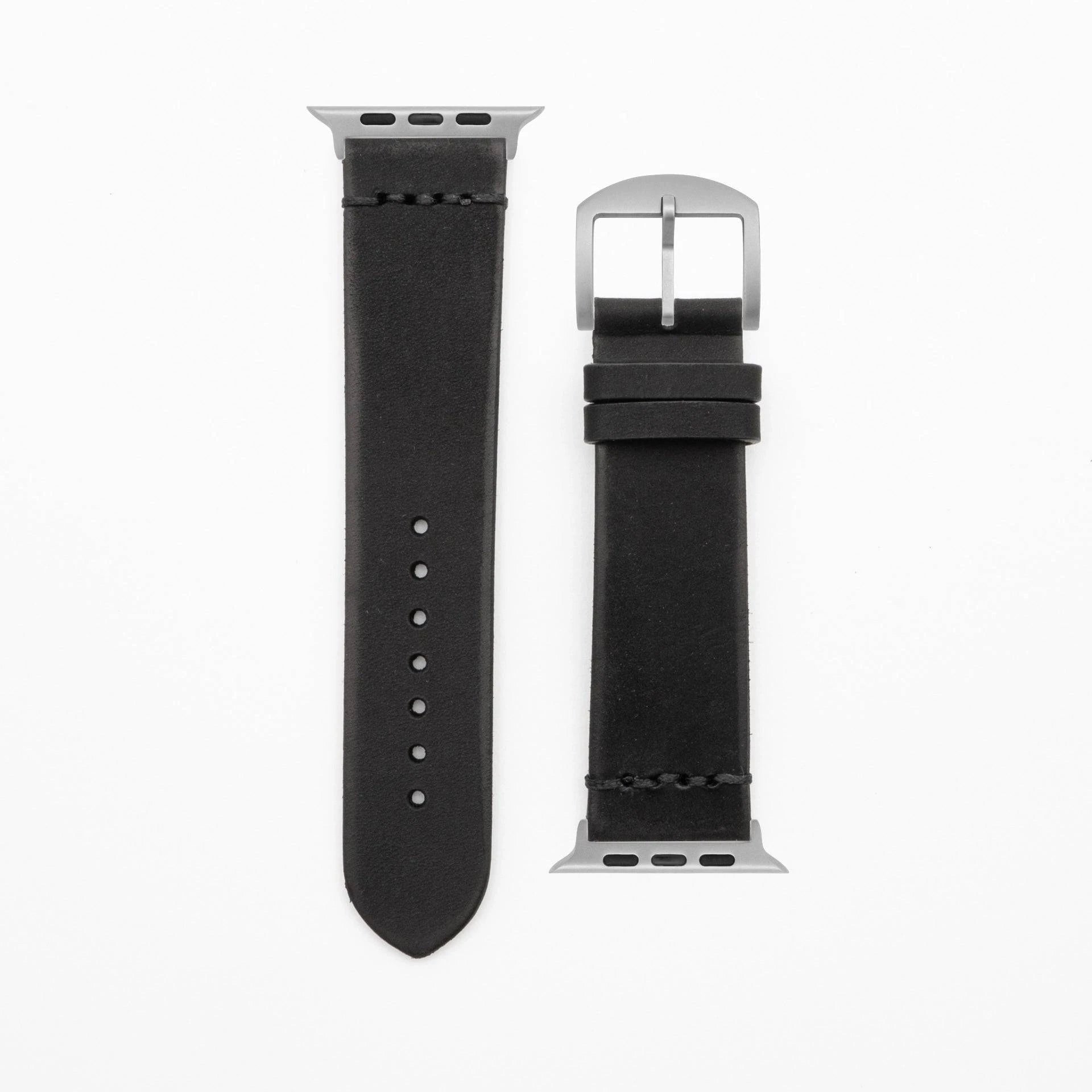 Legacy - Vintage - Black leather strap-Apple Watch