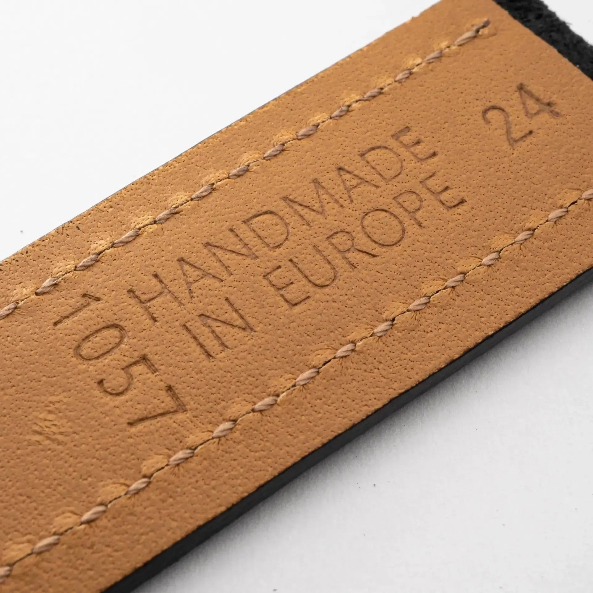 Harbour · Vintage · Schwarz-Edelband-Lederarmband-Apple Watch