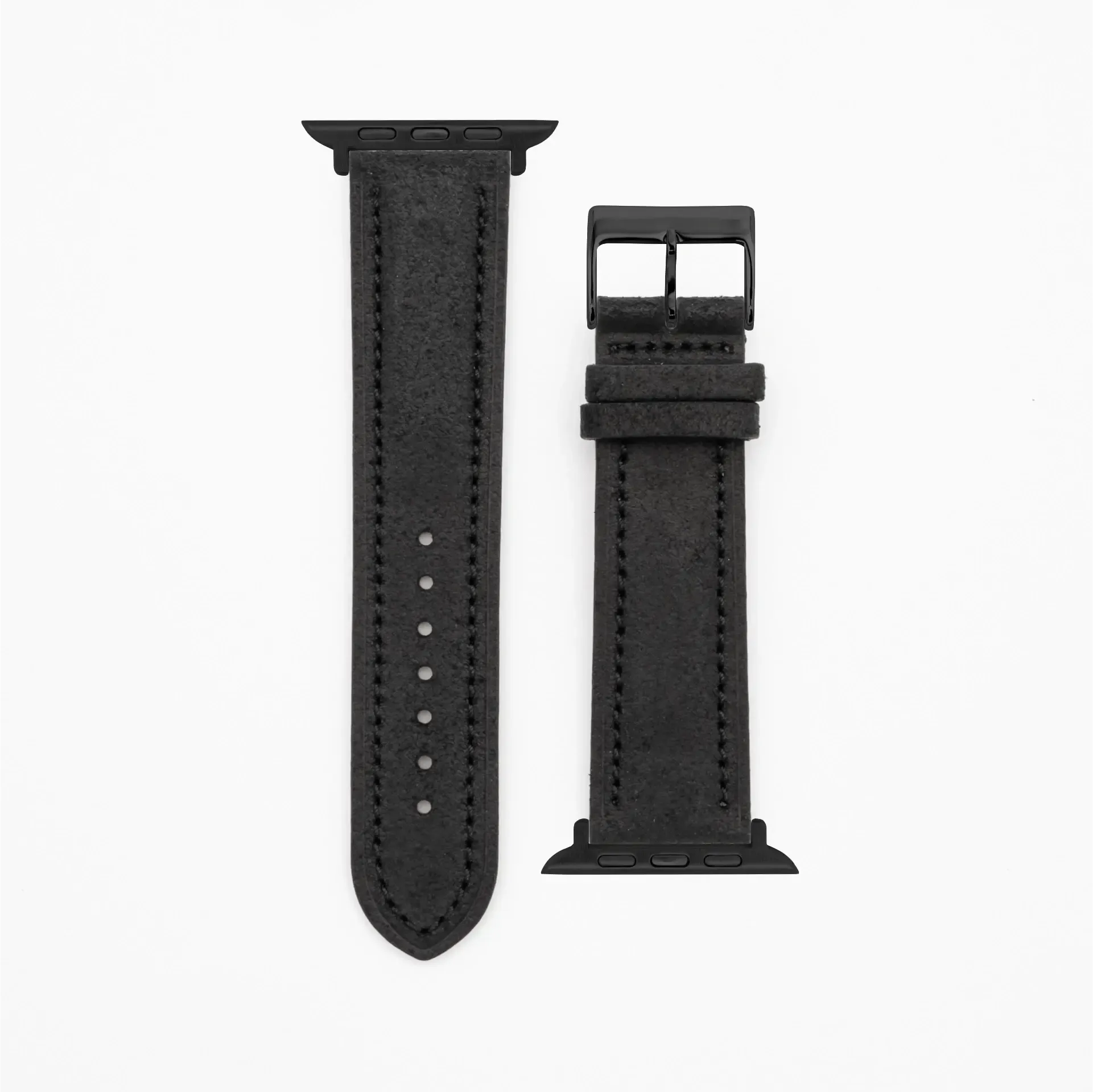 Harbour · Vintage · Schwarz-Apple Watch-40/41/42mm-Edelband-Lederarmband-Apple Watch