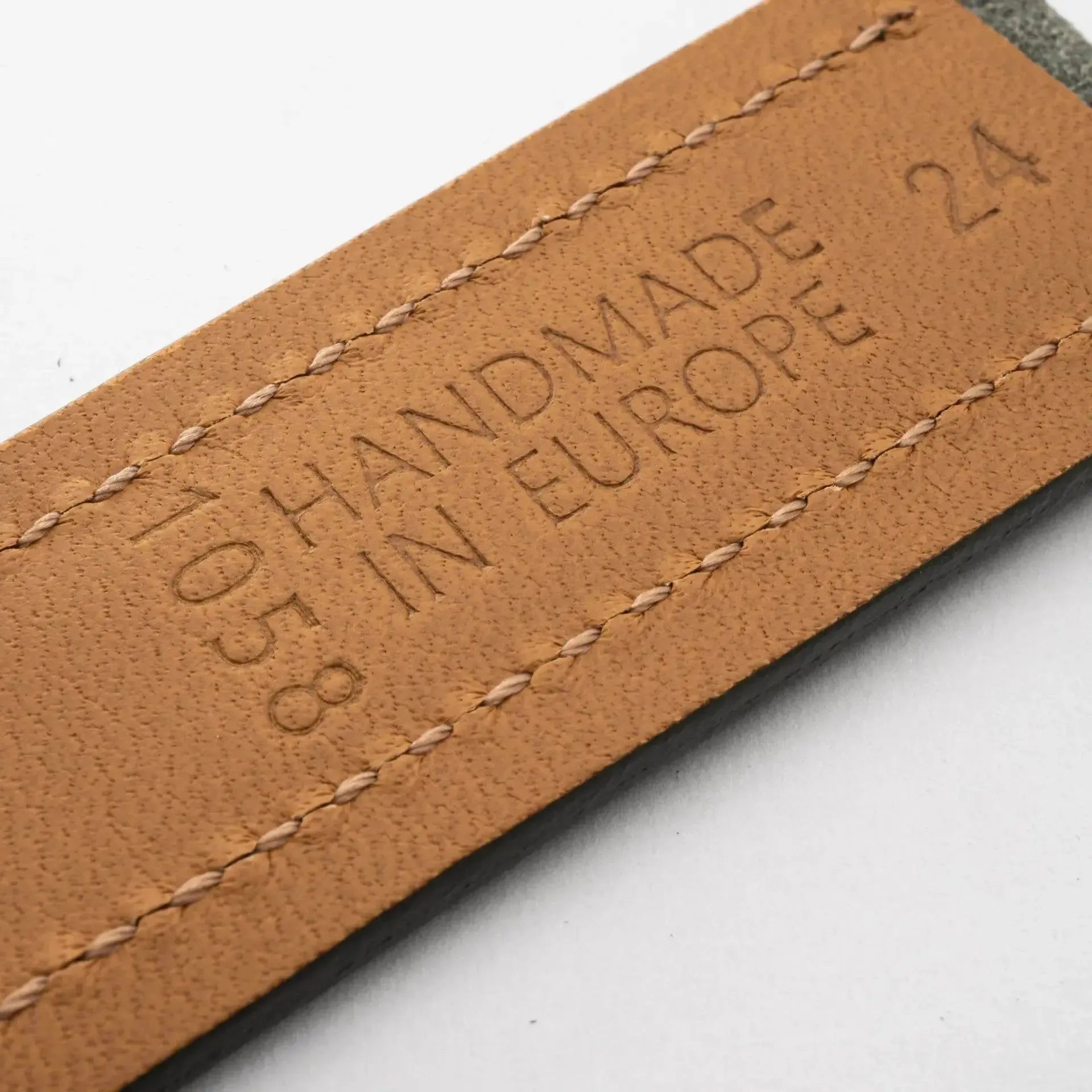 Harbour · Vintage · Moosgrün-Edelband-Lederarmband-Apple Watch