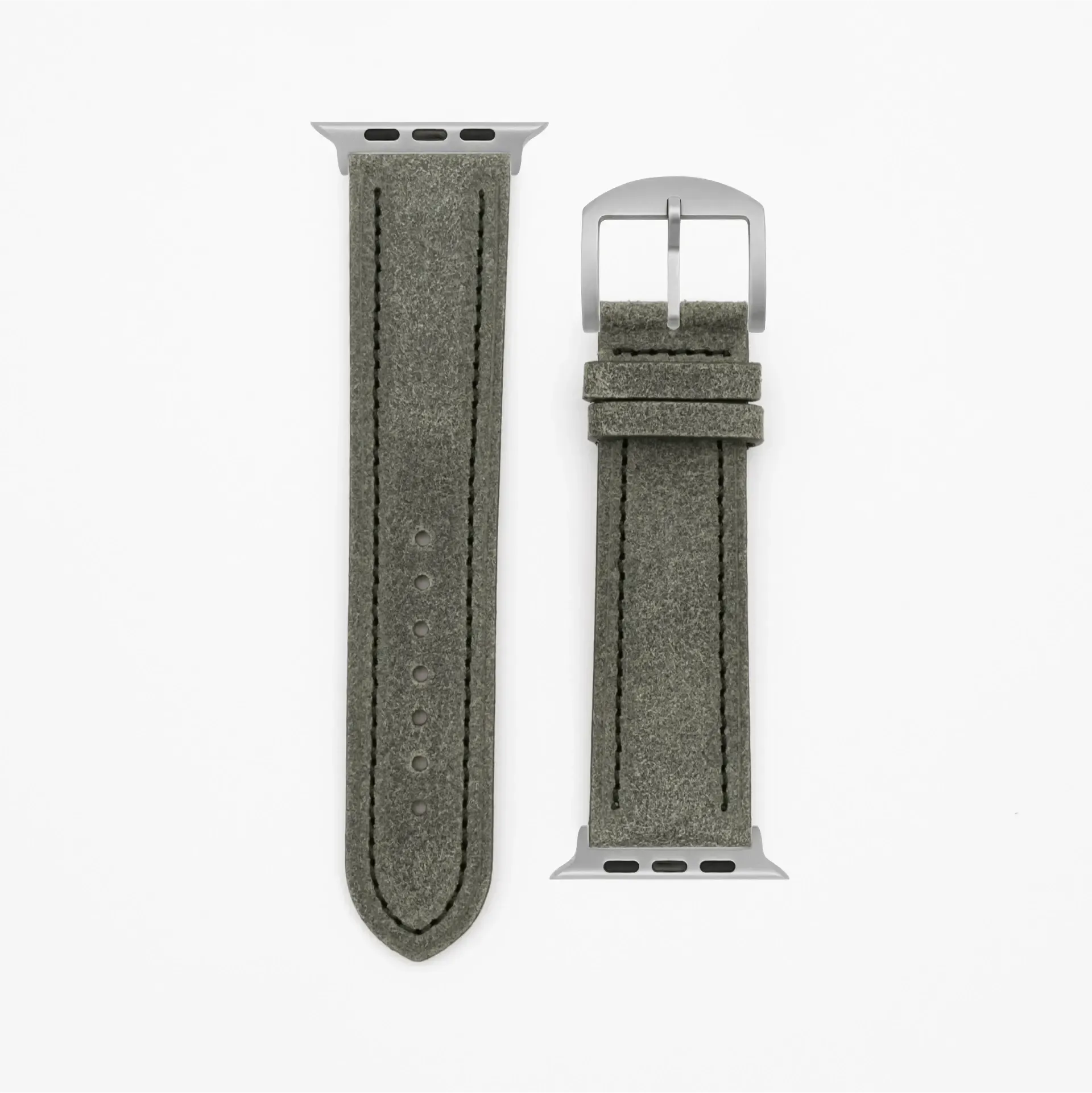 Harbour · Vintage · Moosgrün-Edelband-Lederarmband-Apple Watch