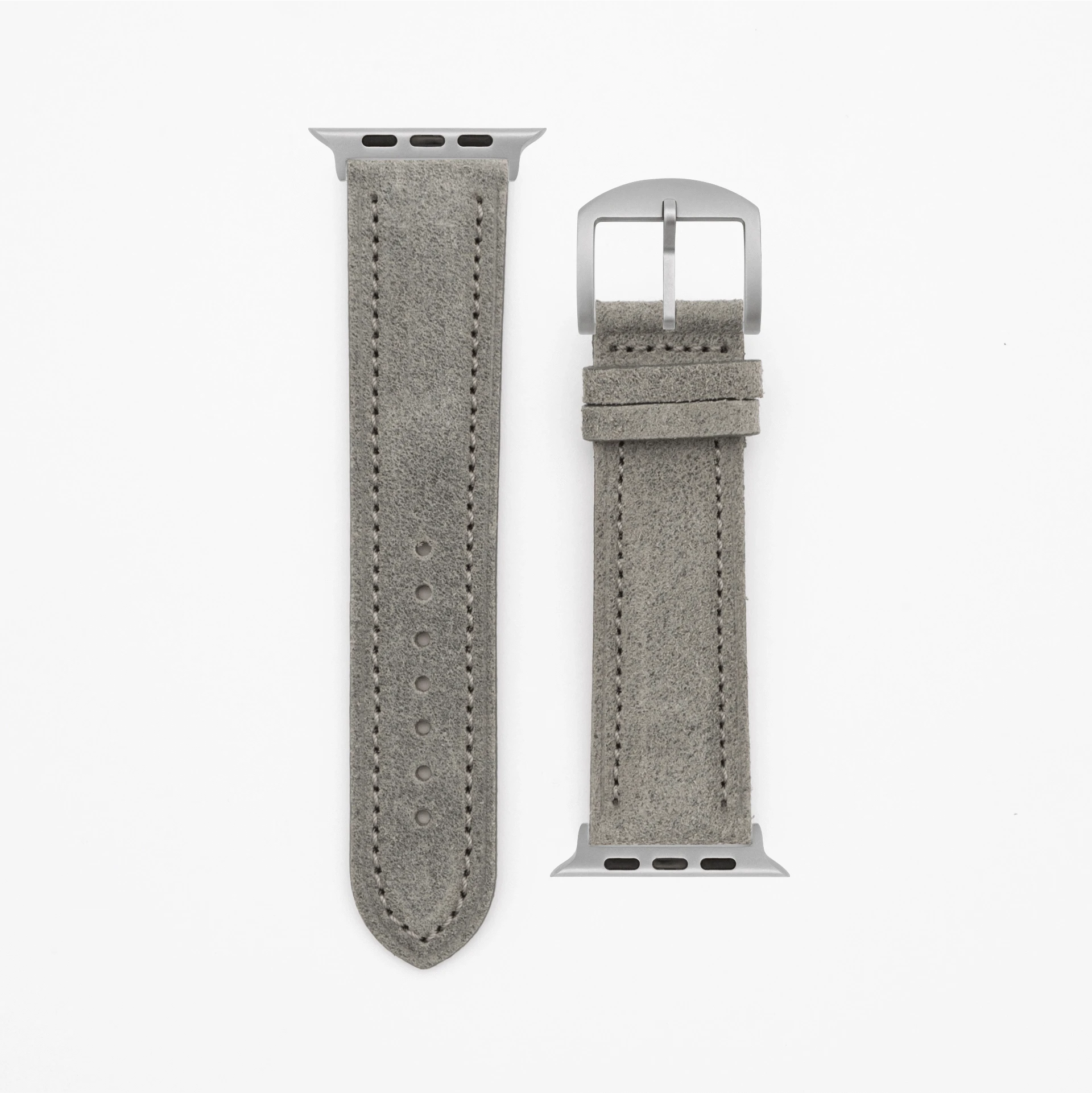 Harbour - Vintage - Grey leather strap-Apple Watch