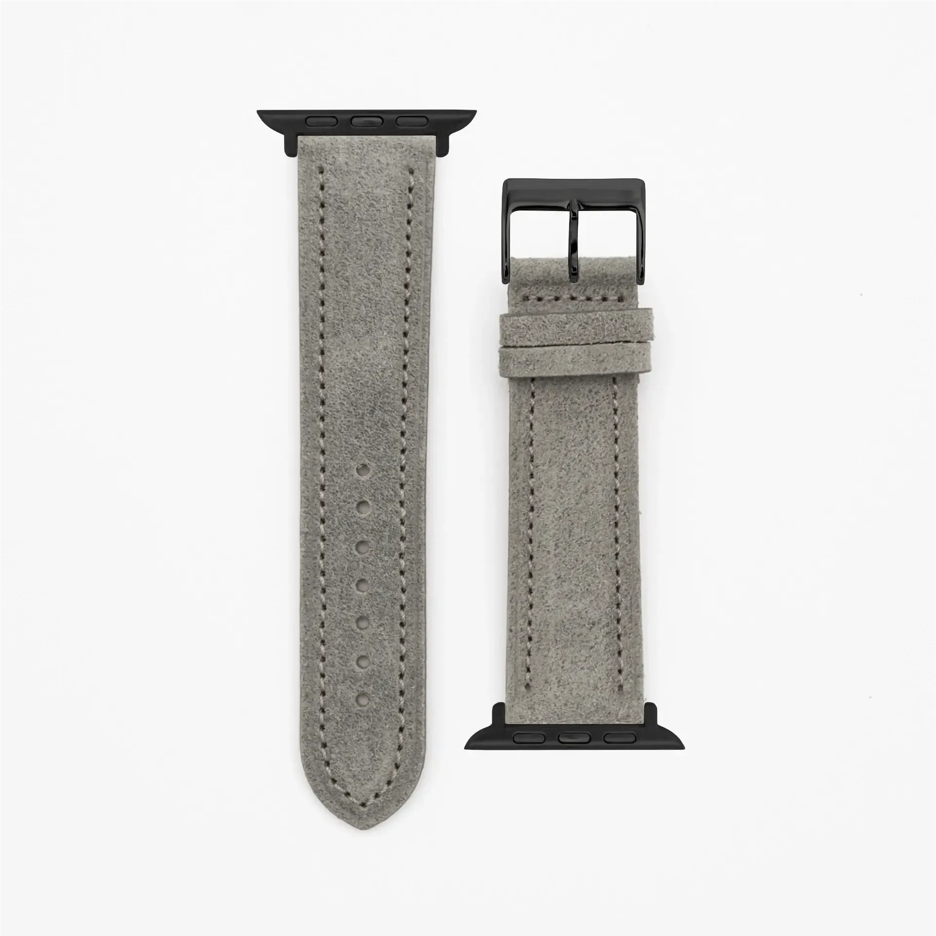 Harbour · Vintage · Grau-Apple Watch-40/41/42mm-Edelband-Lederarmband-Apple Watch