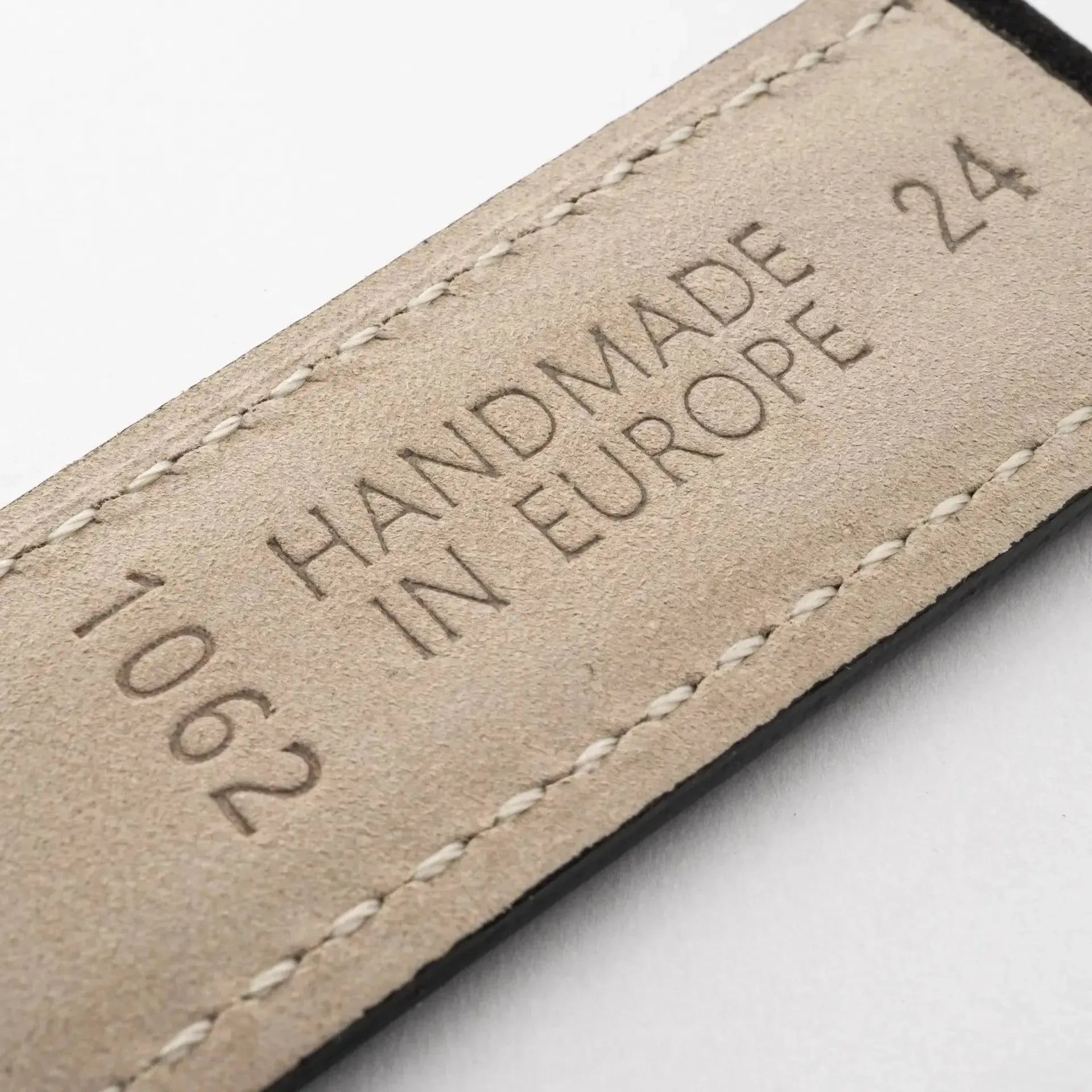 Gentle · Classic · Schwarz-Edelband-Lederarmband-Apple Watch