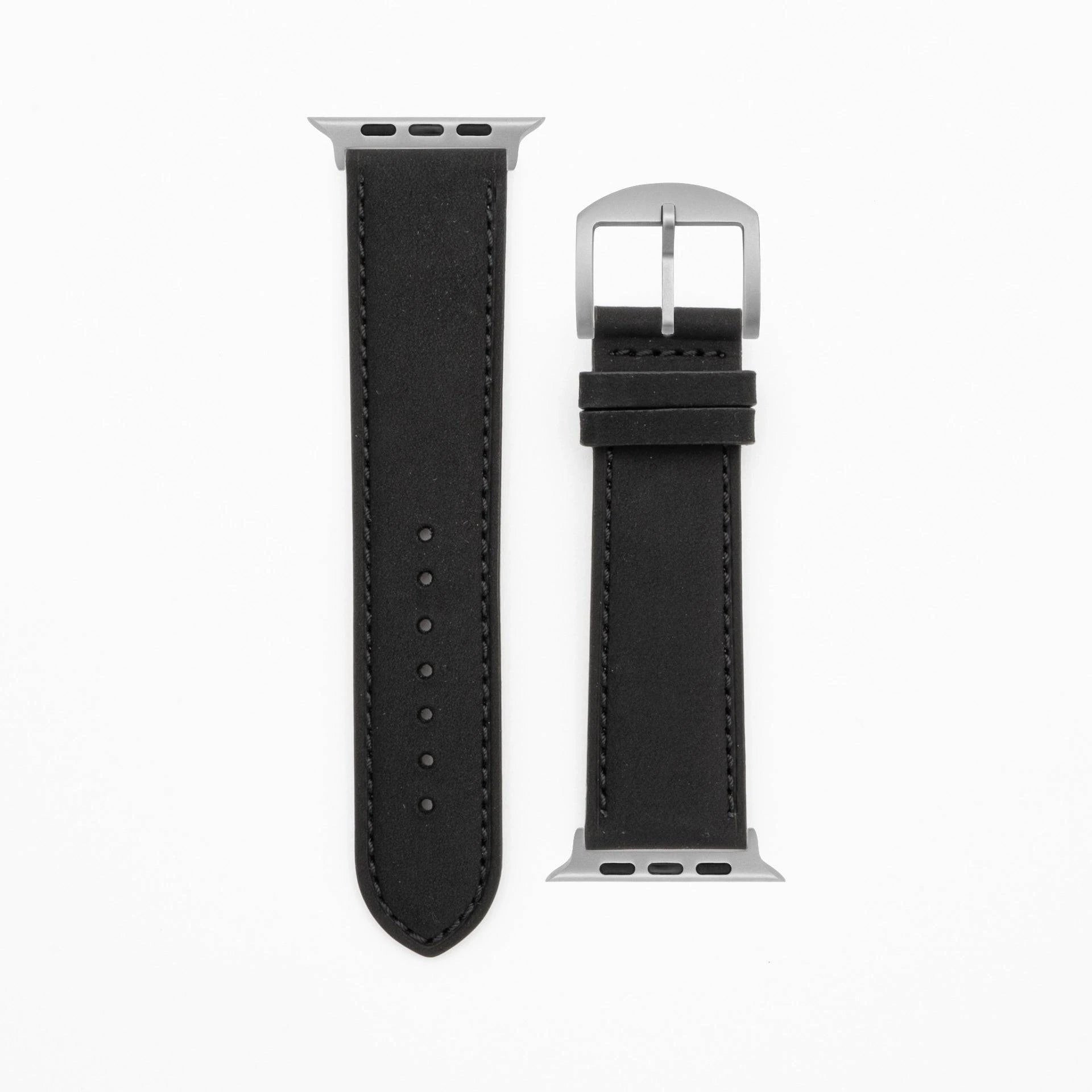 Gentle - Classic - Black-Apple Watch Ultra-49mm-Edelband-Leather Strap-Apple Watch