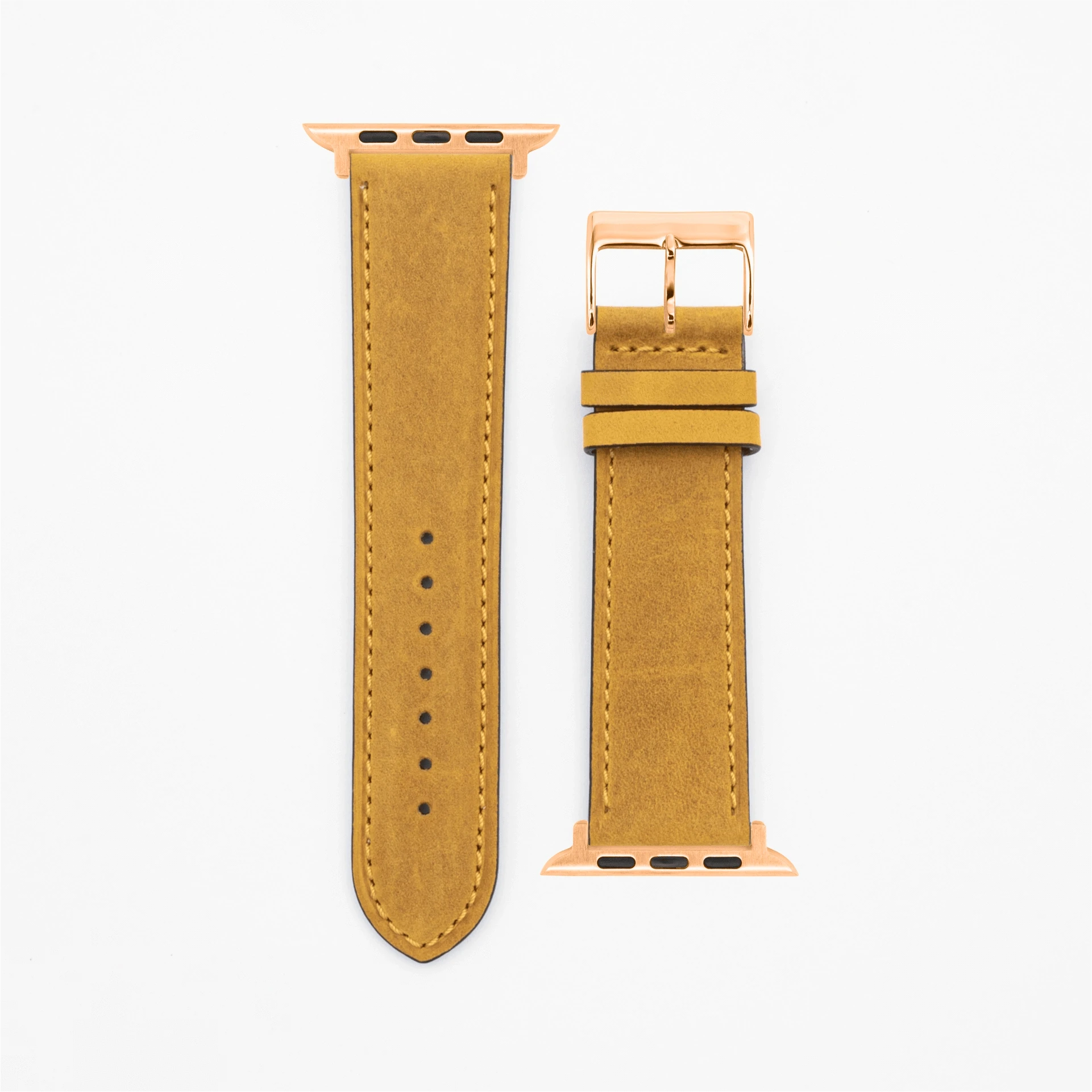 Gentle - Classic - Mustard-Apple Watch-40/41/42mm-Edelband-Leather Strap-Apple Watch