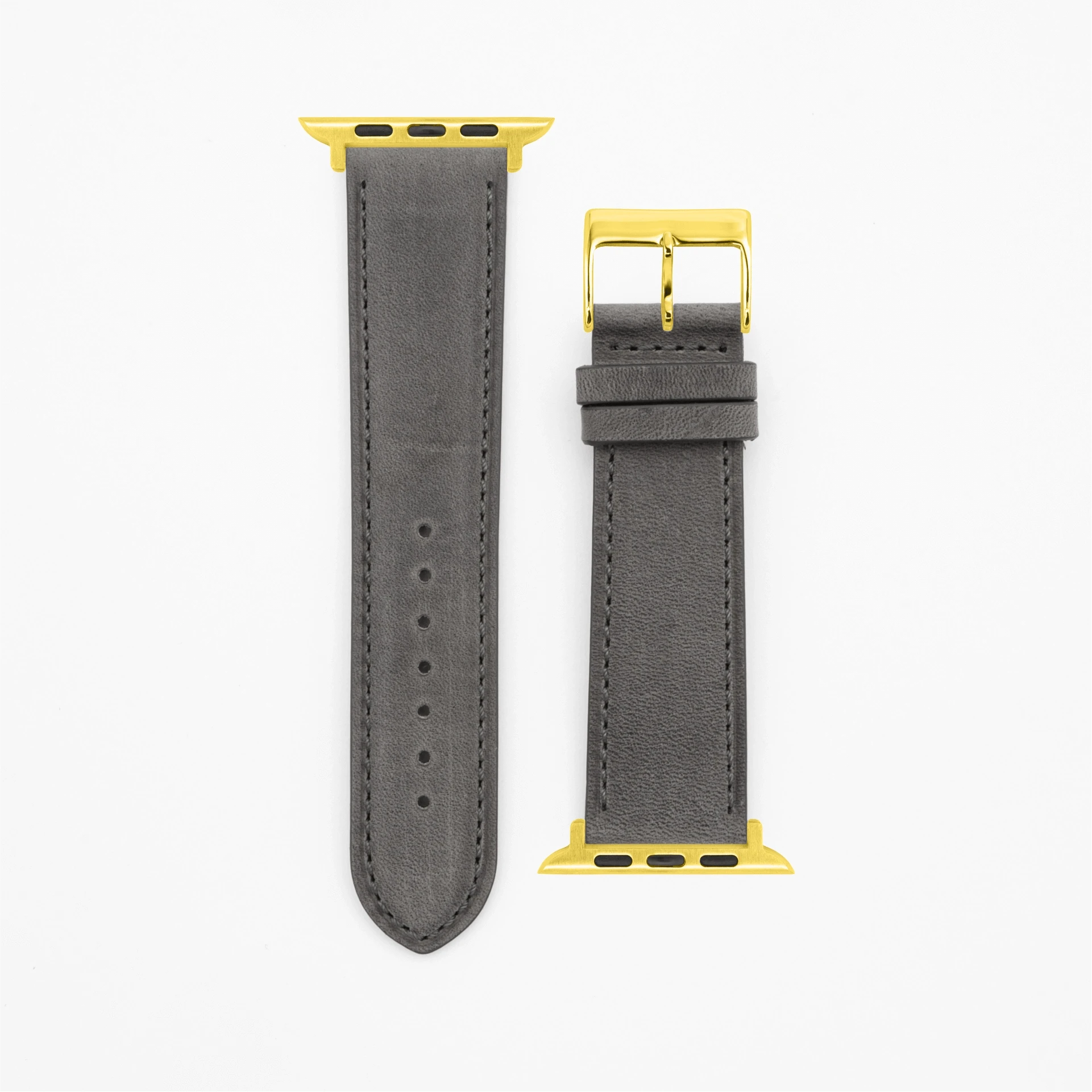 Gentle - Classic - Gray-Apple Watch-40/41/42mm-Edelband-Leather Strap-Apple Watch