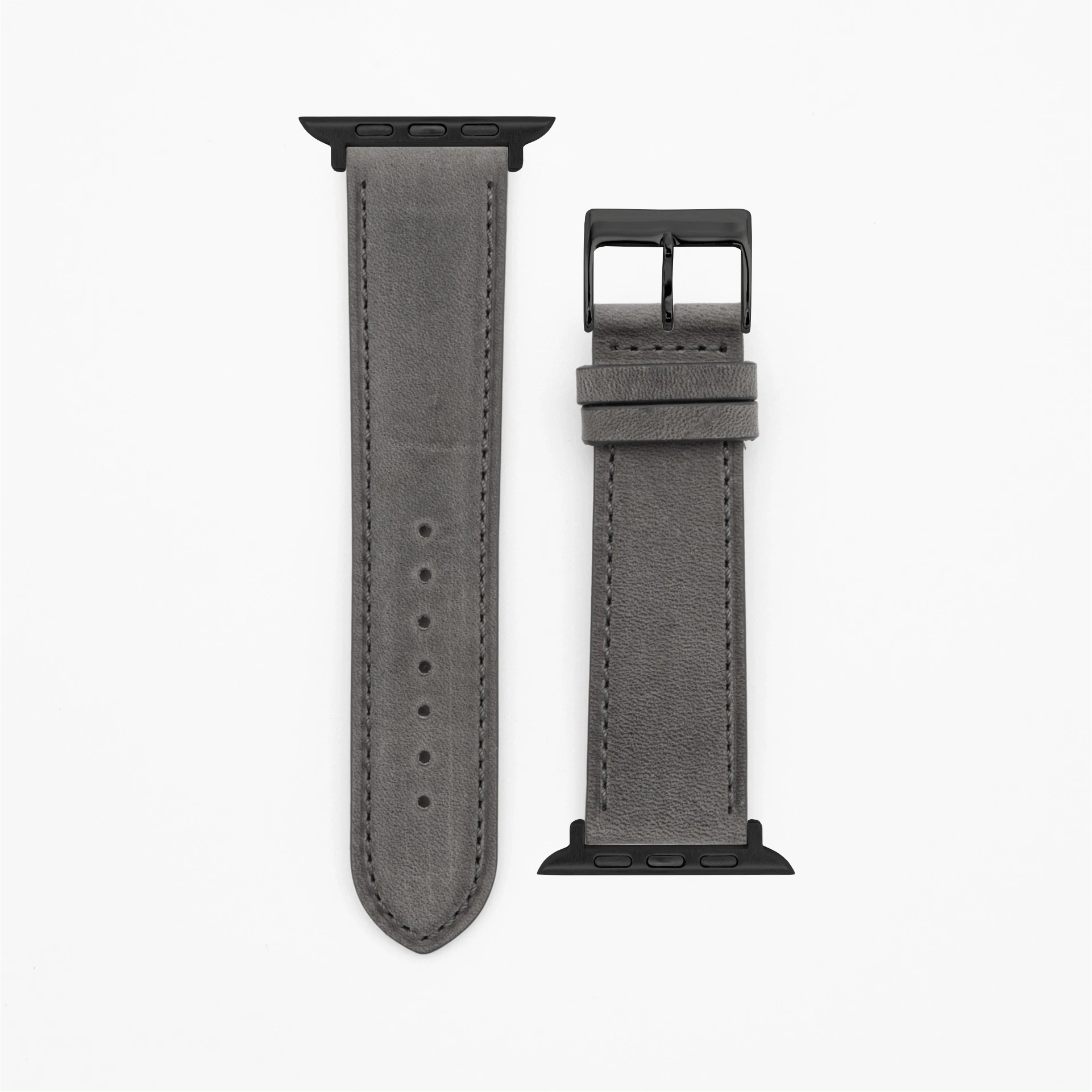 Gentle - Classic - Gray-Apple Watch-40/41/42mm-Edelband-Leather Strap-Apple Watch