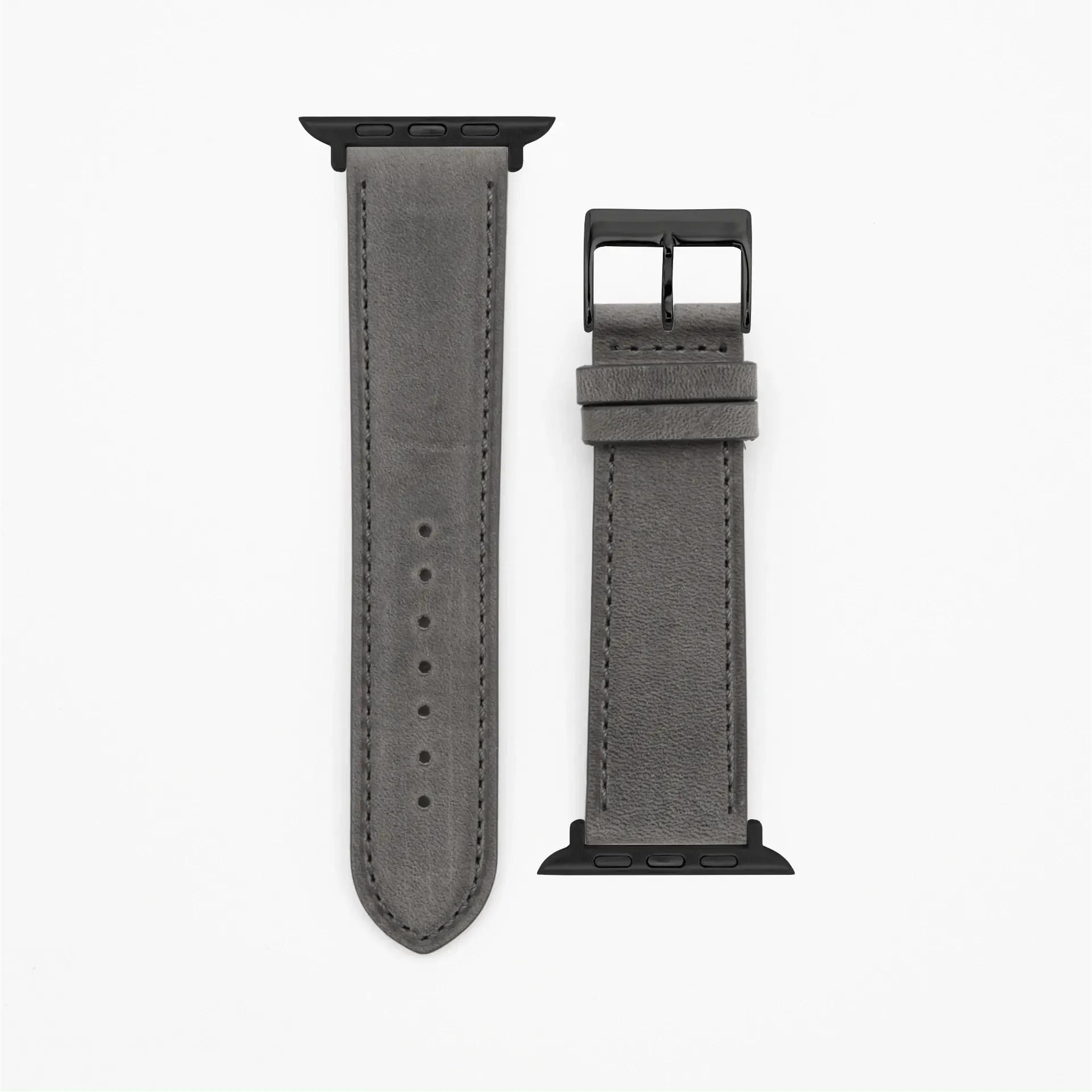 Gentle · Classic · Grau-Apple Watch-40/41/42mm-Edelband-Lederarmband-Apple Watch