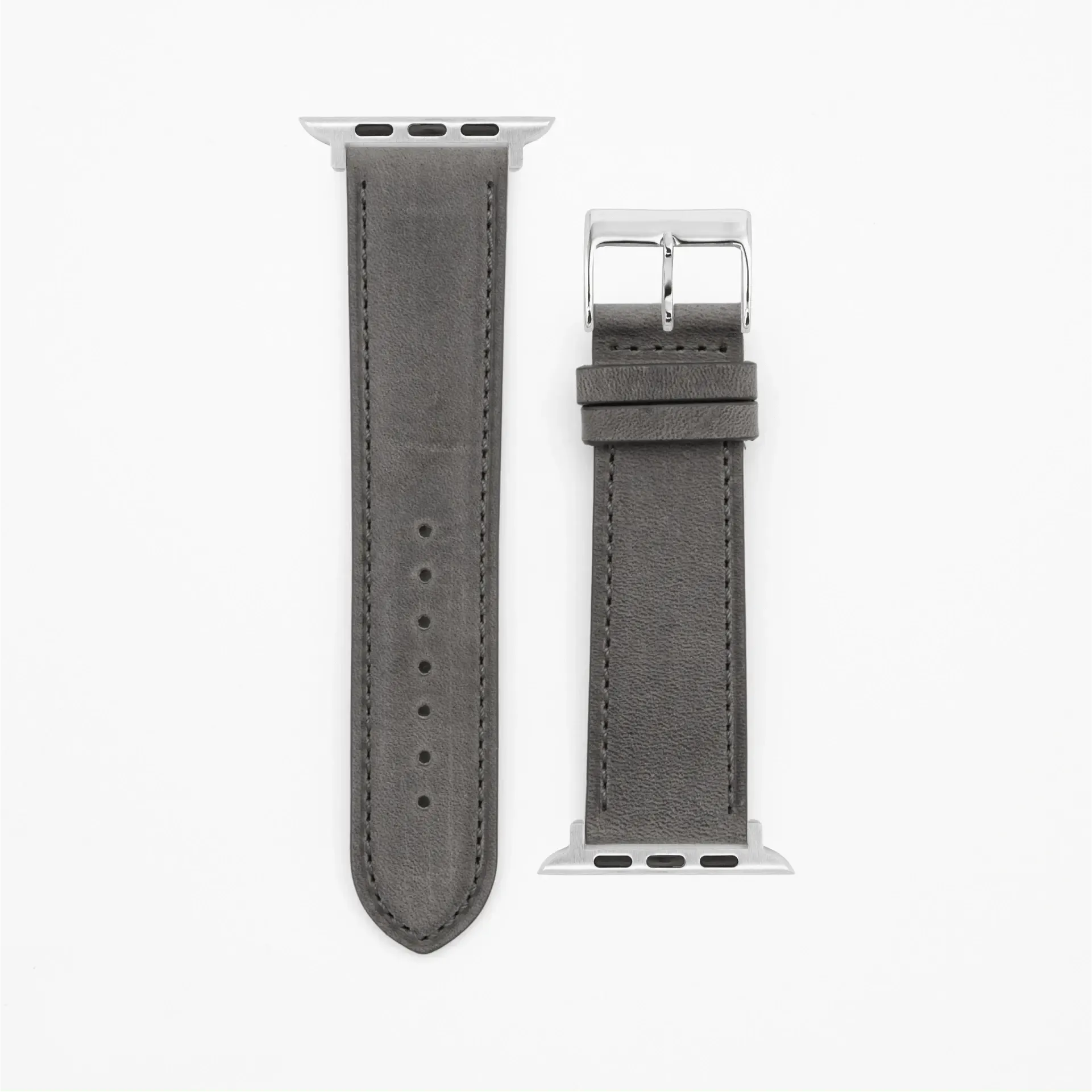 Gentle · Classic · Grau-Apple Watch-40/41/42mm-Edelband-Lederarmband-Apple Watch