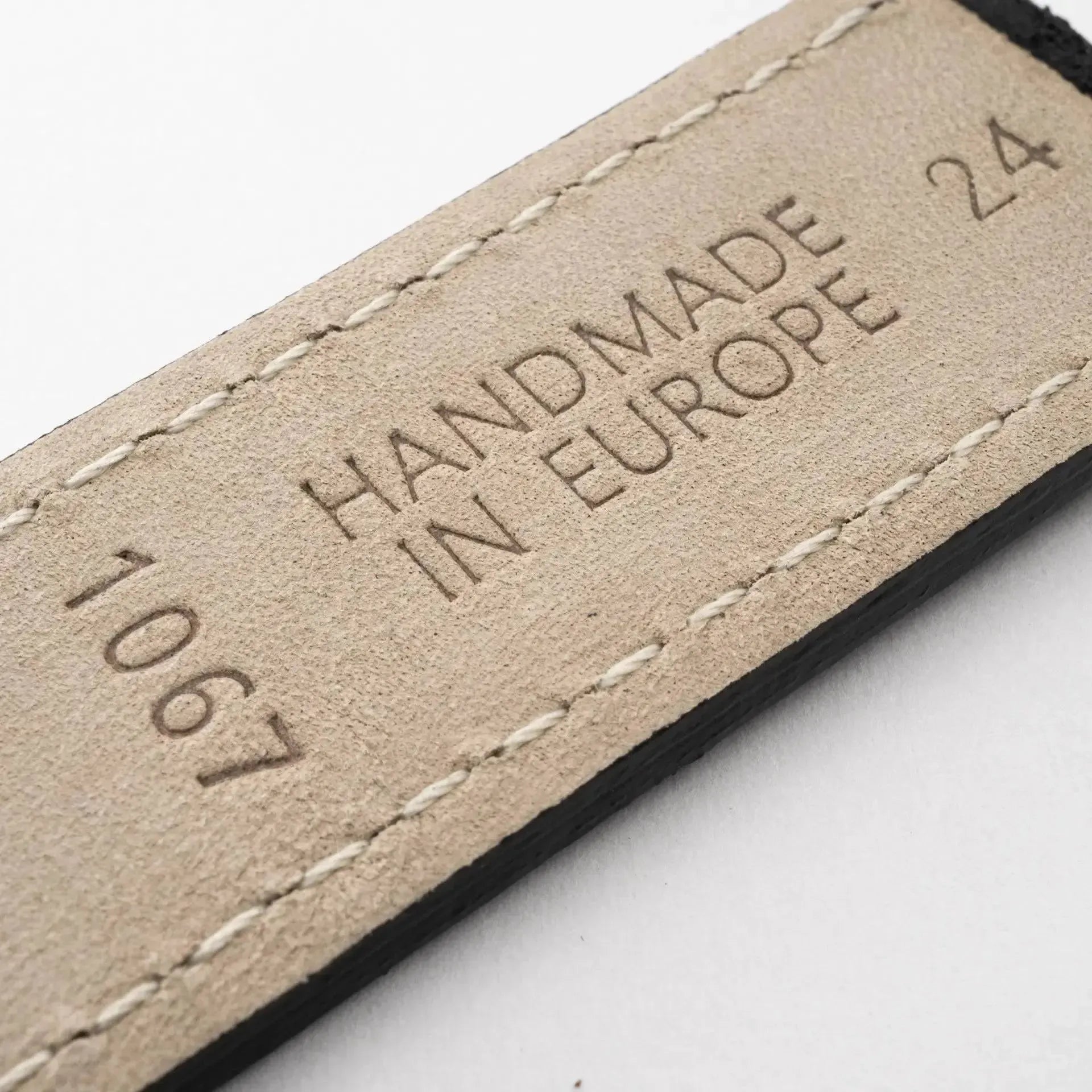 Grit - Vintage - Black leather strap-Apple Watch