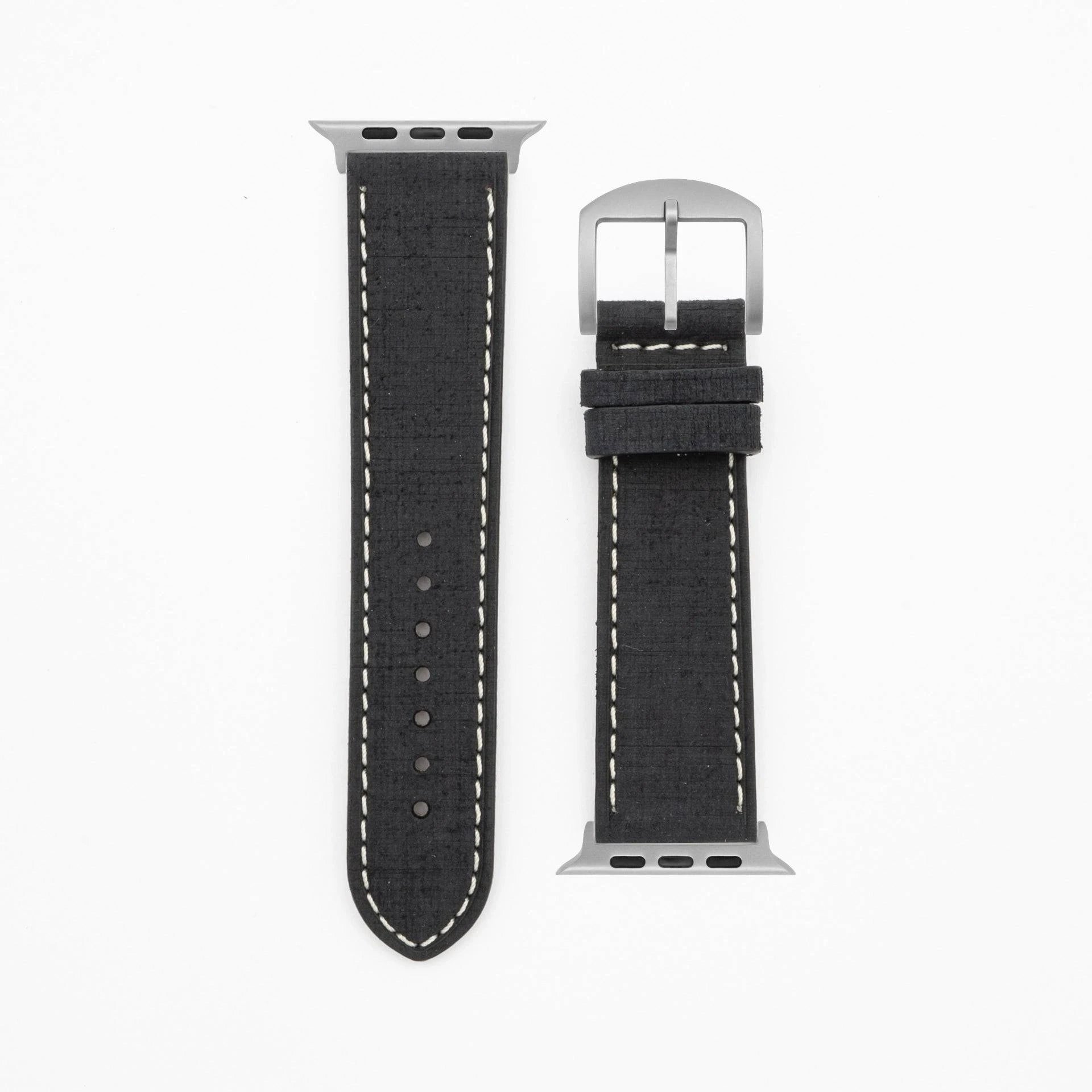Grit - Vintage - Black-Apple Watch Ultra-49mm-Edelband-Leather Strap-Apple Watch