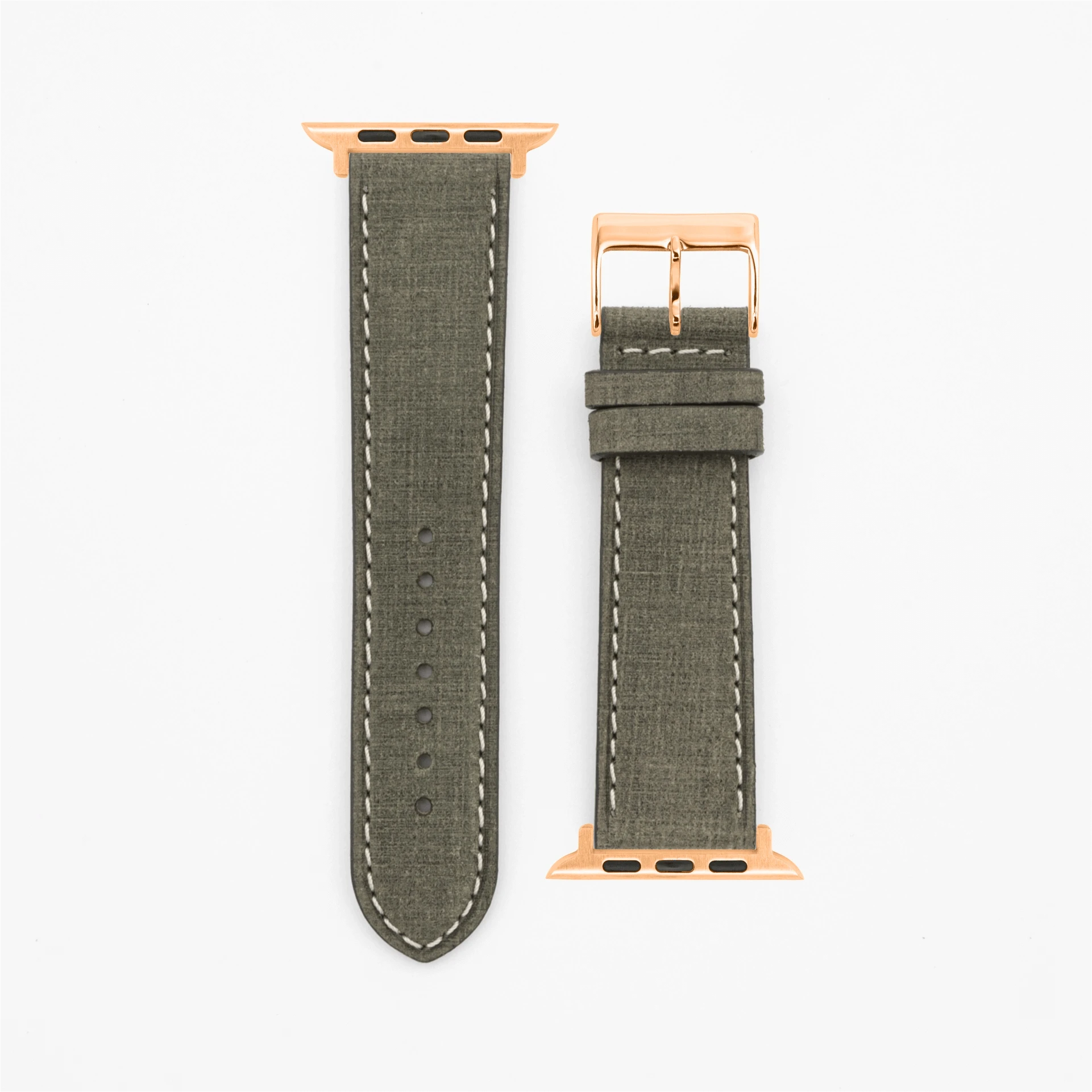 Grit - Vintage - Moss green Apple Watch-40/41/42mm leather strap-Apple Watch