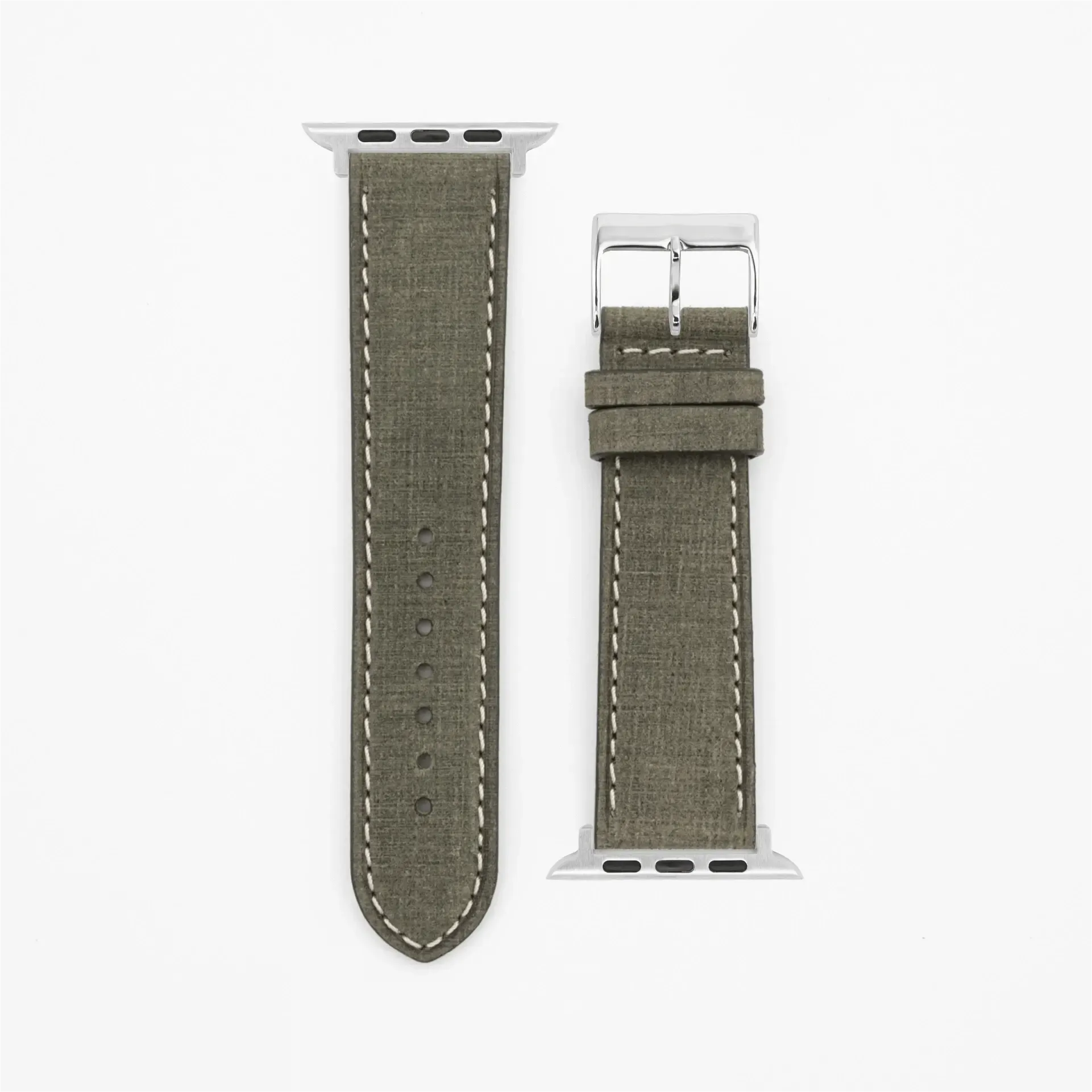 Grit · Vintage · Moosgrün-Apple Watch-40/41/42mm-Edelband-Lederarmband-Apple Watch