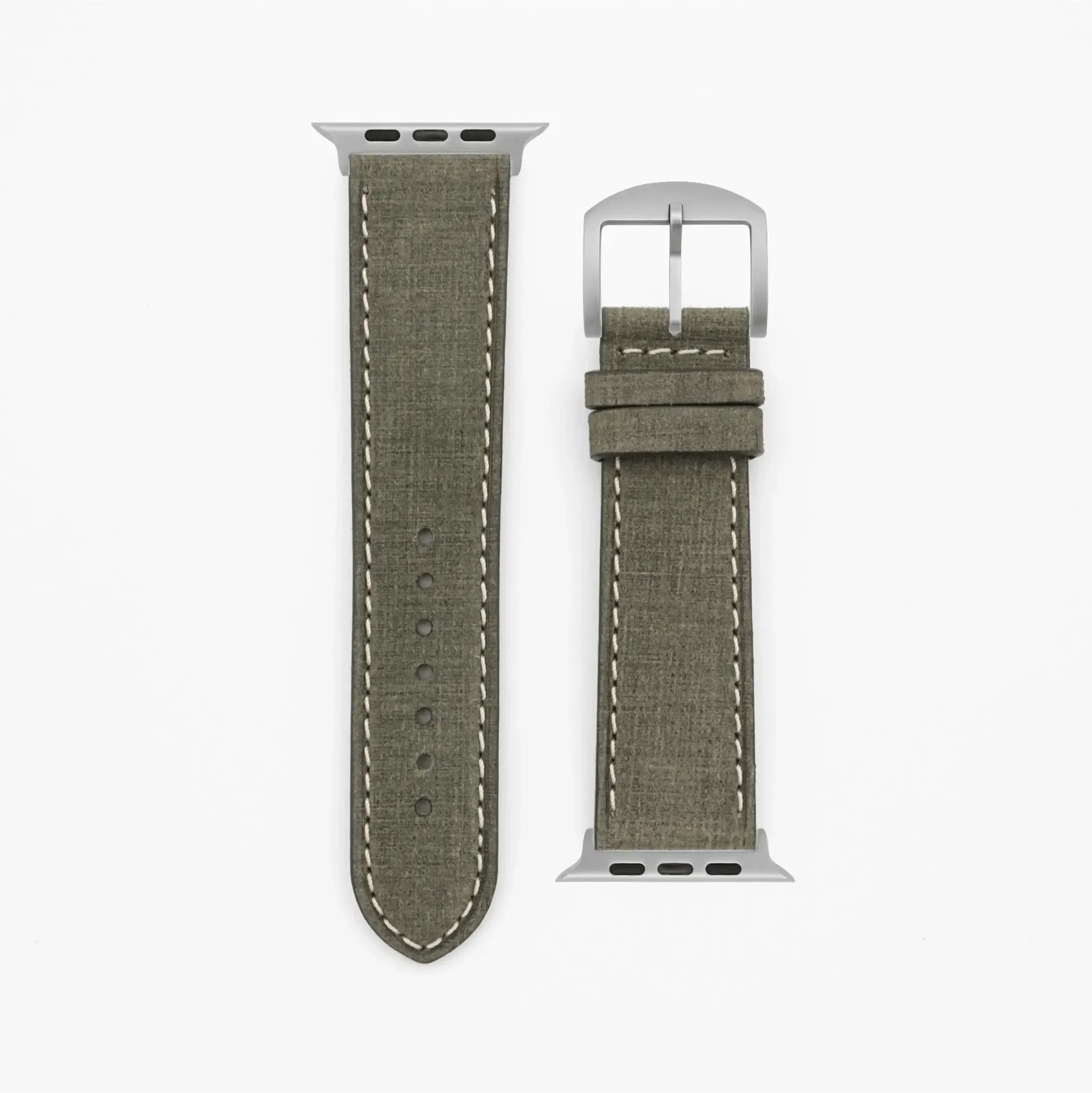 Grit · Vintage · Moosgrün-Apple Watch Ultra-49mm-Edelband-Lederarmband-Apple Watch