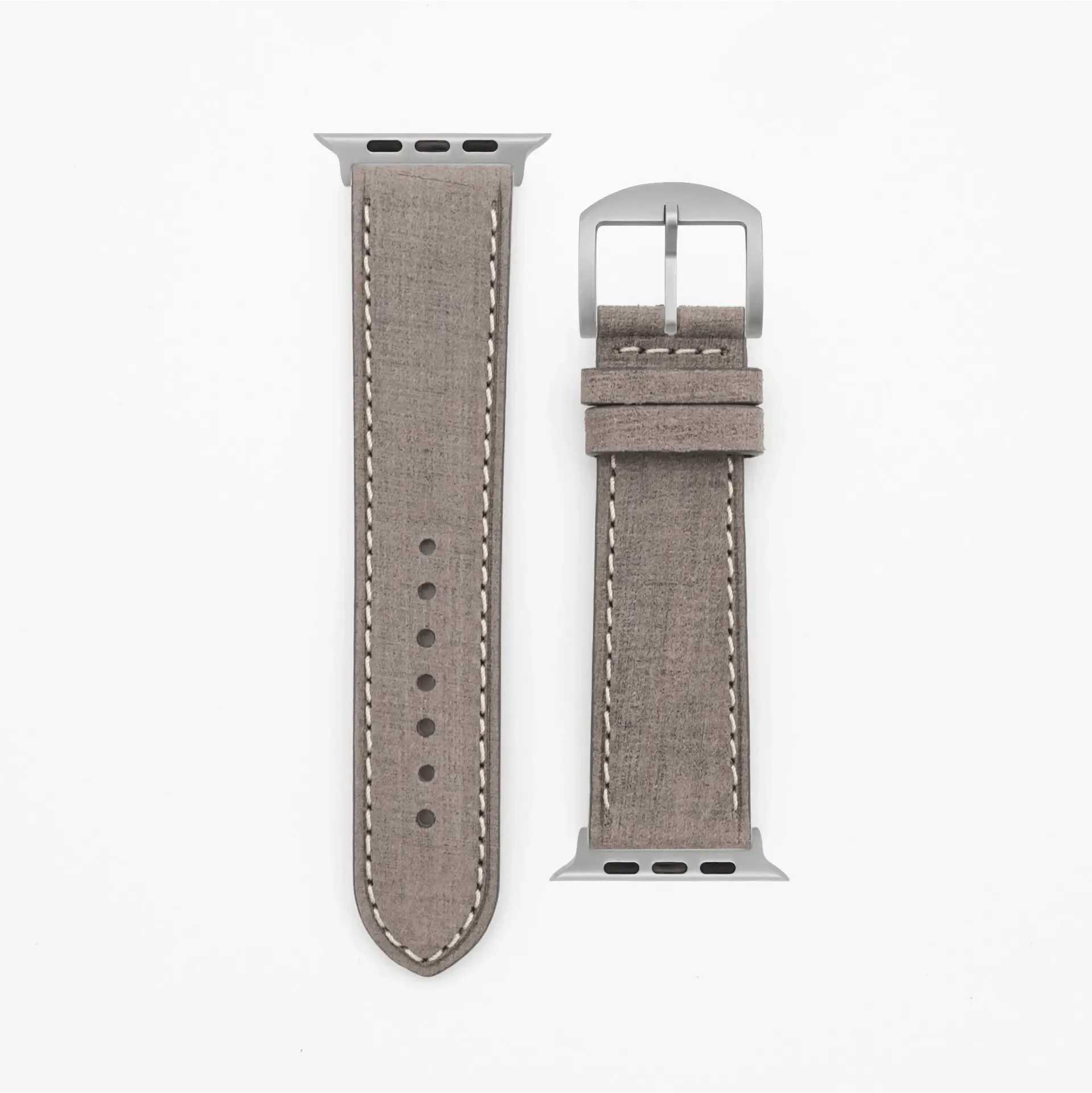 Grit - Vintage - Grey leather strap-Apple Watch