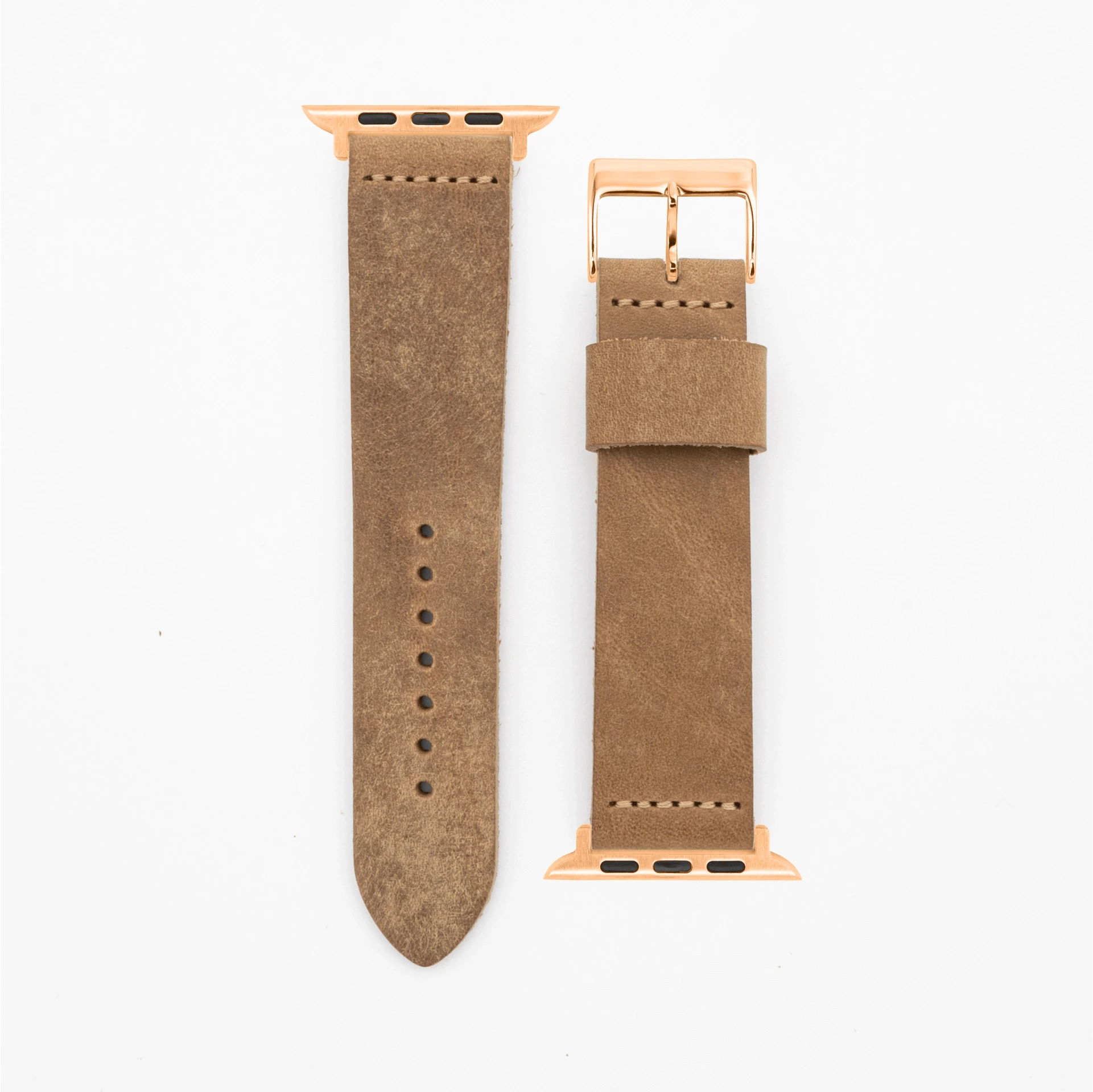 Pure - Vintage - Wheat brown-Apple Watch-40/41/42mm-Edelband-Leather Strap-Apple Watch