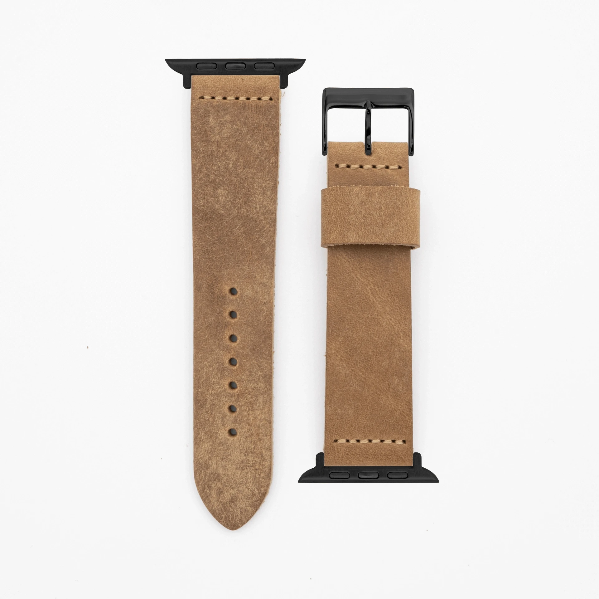 Pure - Vintage - Wheat brown-Apple Watch-40/41/42mm-Edelband-Leather Strap-Apple Watch