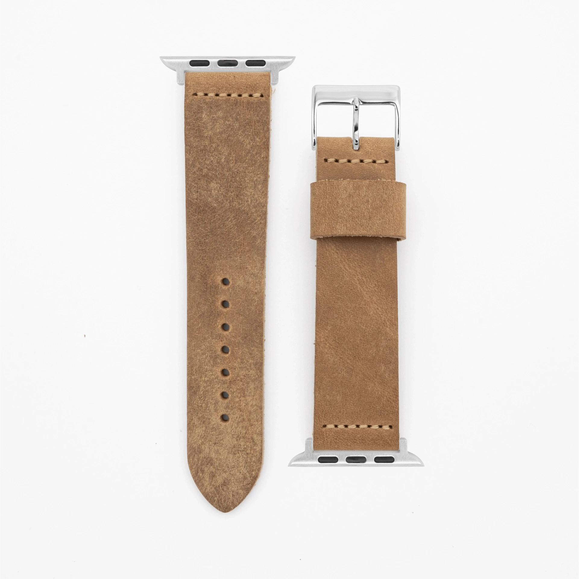 Pure - Vintage - Wheat brown-Apple Watch-40/41/42mm-Edelband-Leather Strap-Apple Watch