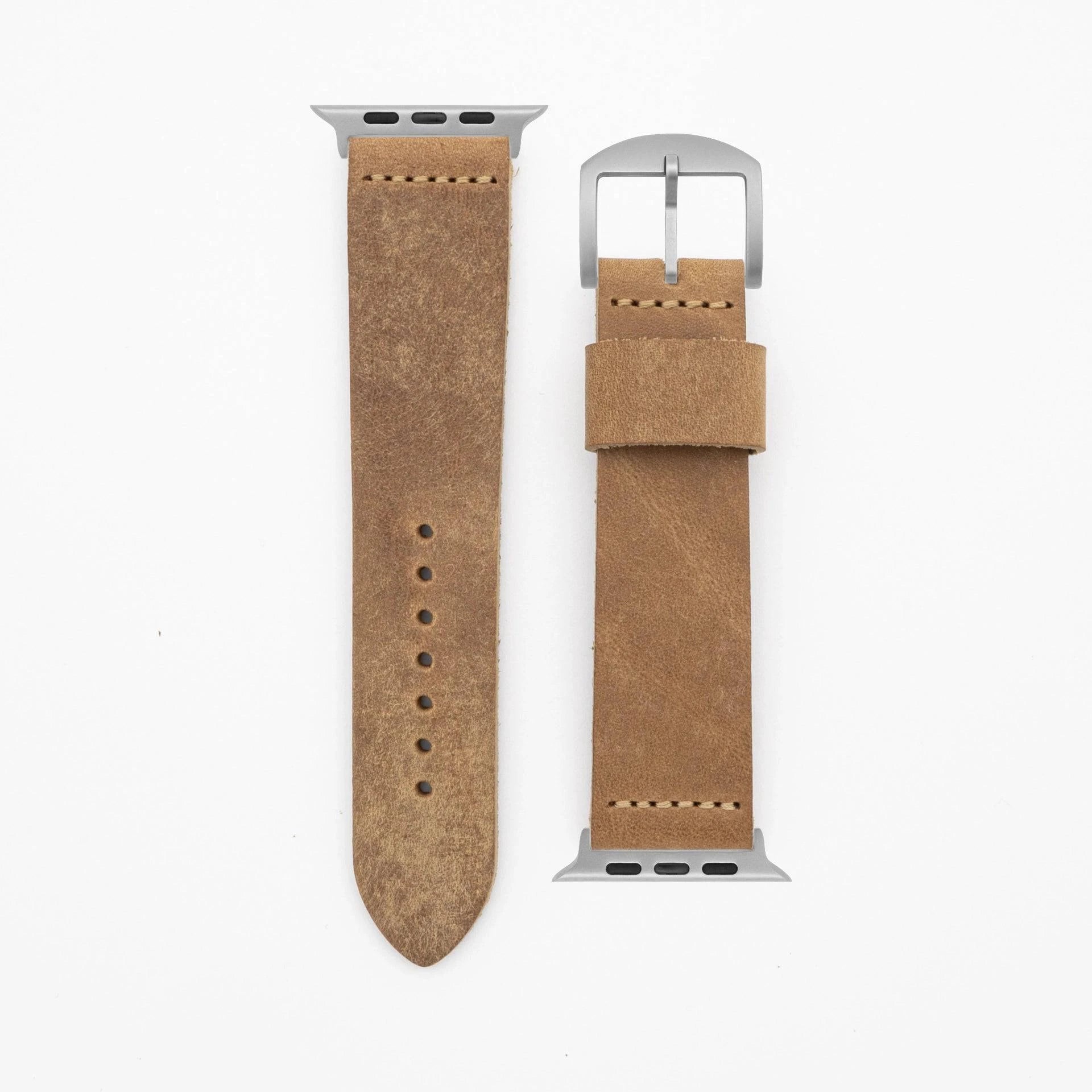 Pure - Vintage - Wheat brown Apple Watch Ultra 49mm leather strap Apple Watch