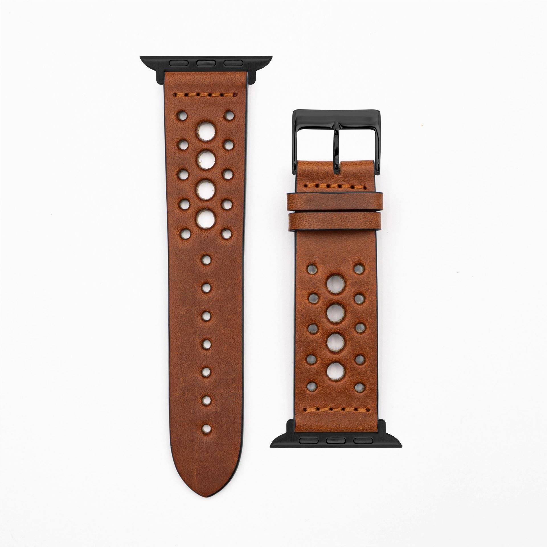 Formula - Vintage - Brown-Apple Watch-40/41/42mm-Leather Strap-Apple Watch