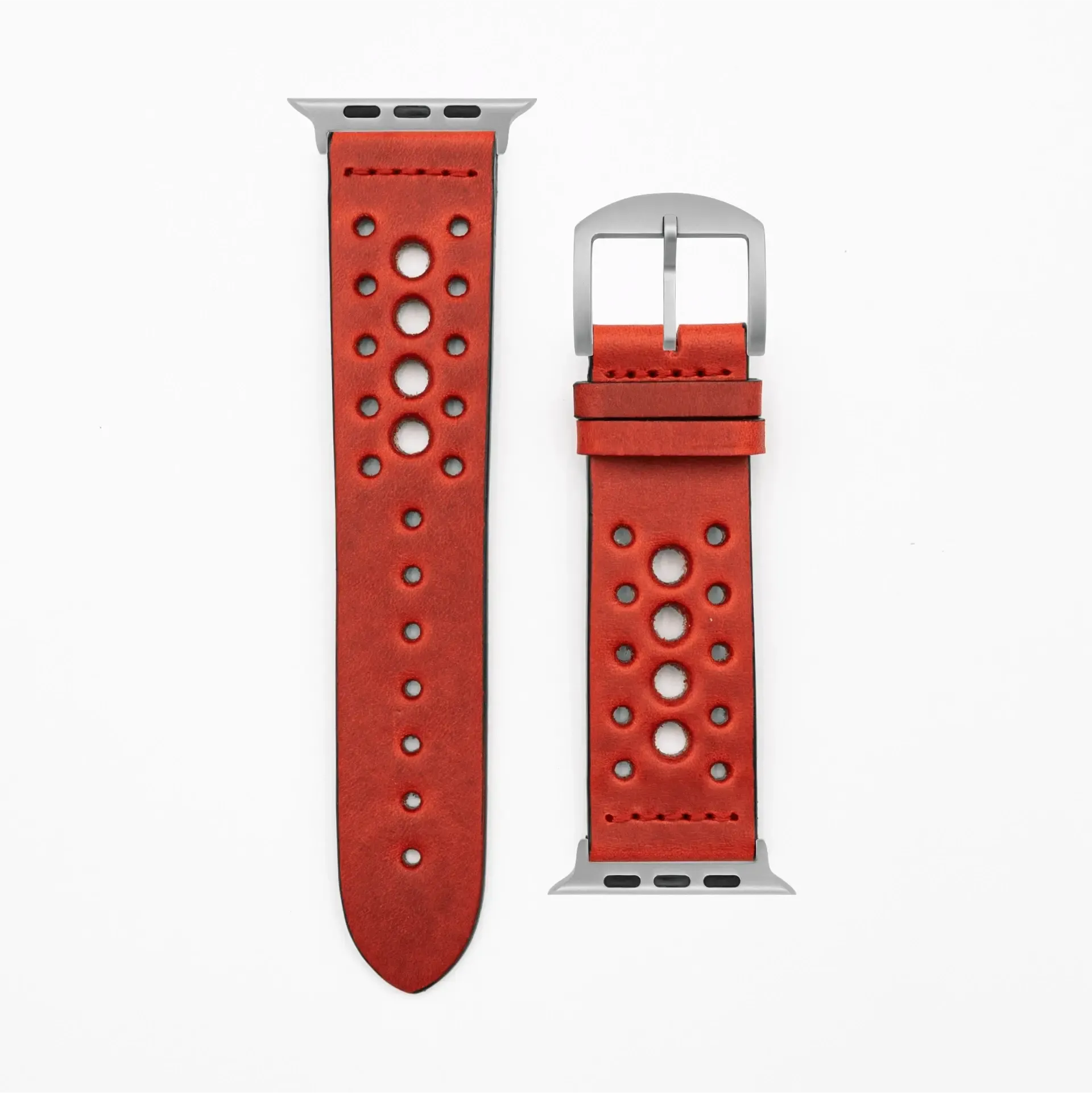 Formula - Vintage - Red leather strap-Apple Watch