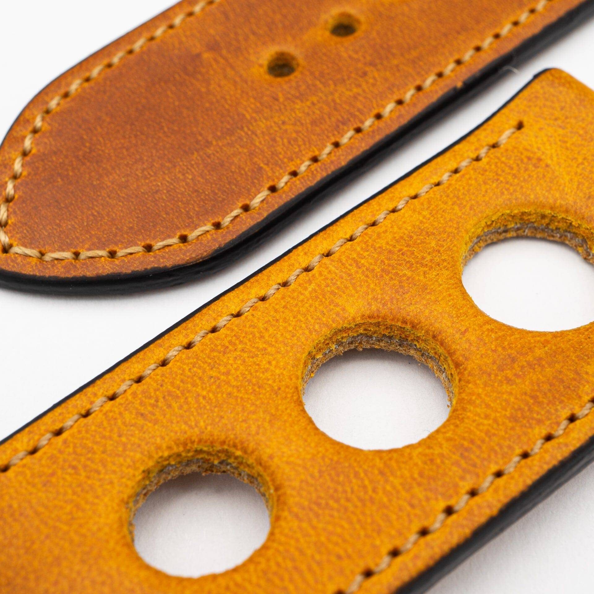Rallye - Vintage - Mustard leather strap-Apple Watch