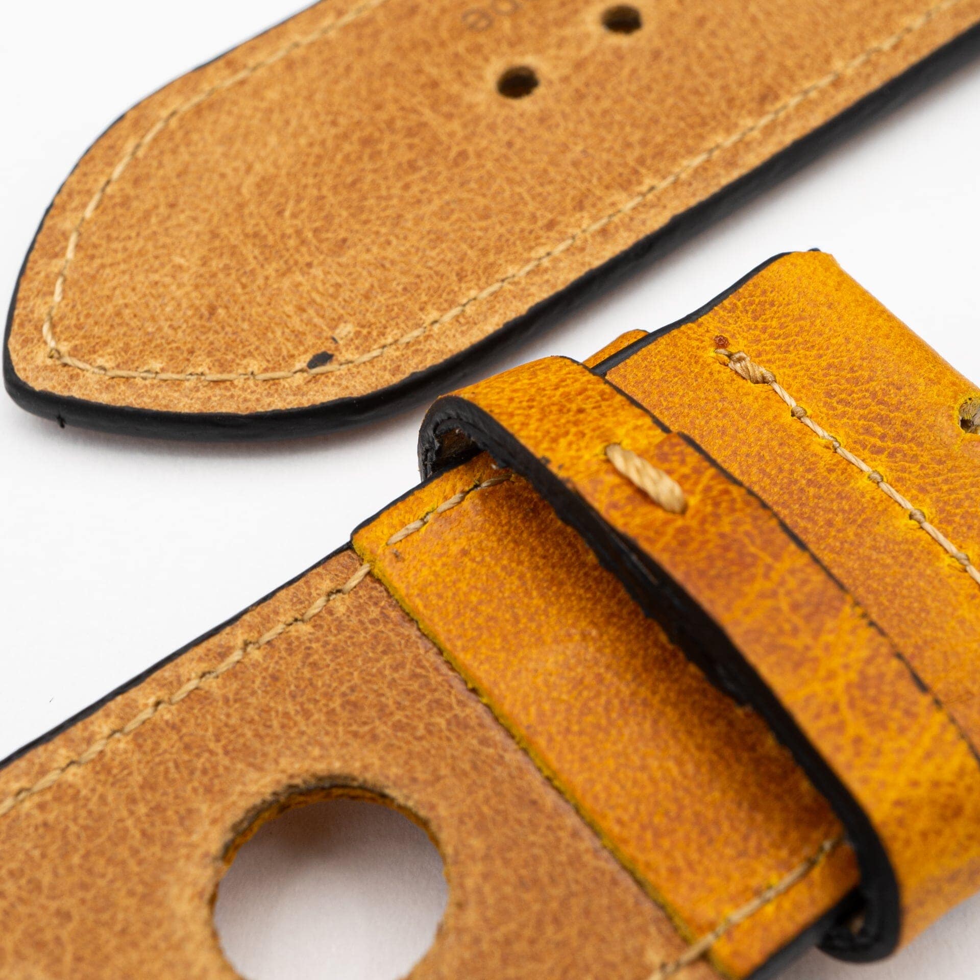 Rallye - Vintage - Mustard leather strap-Apple Watch