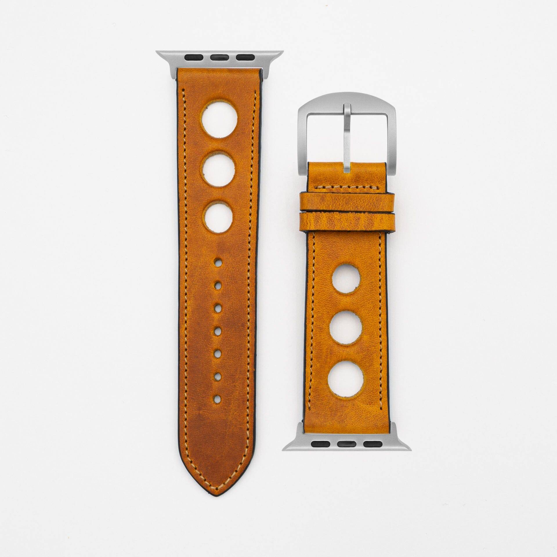 Rallye - Vintage - Mustard leather strap-Apple Watch