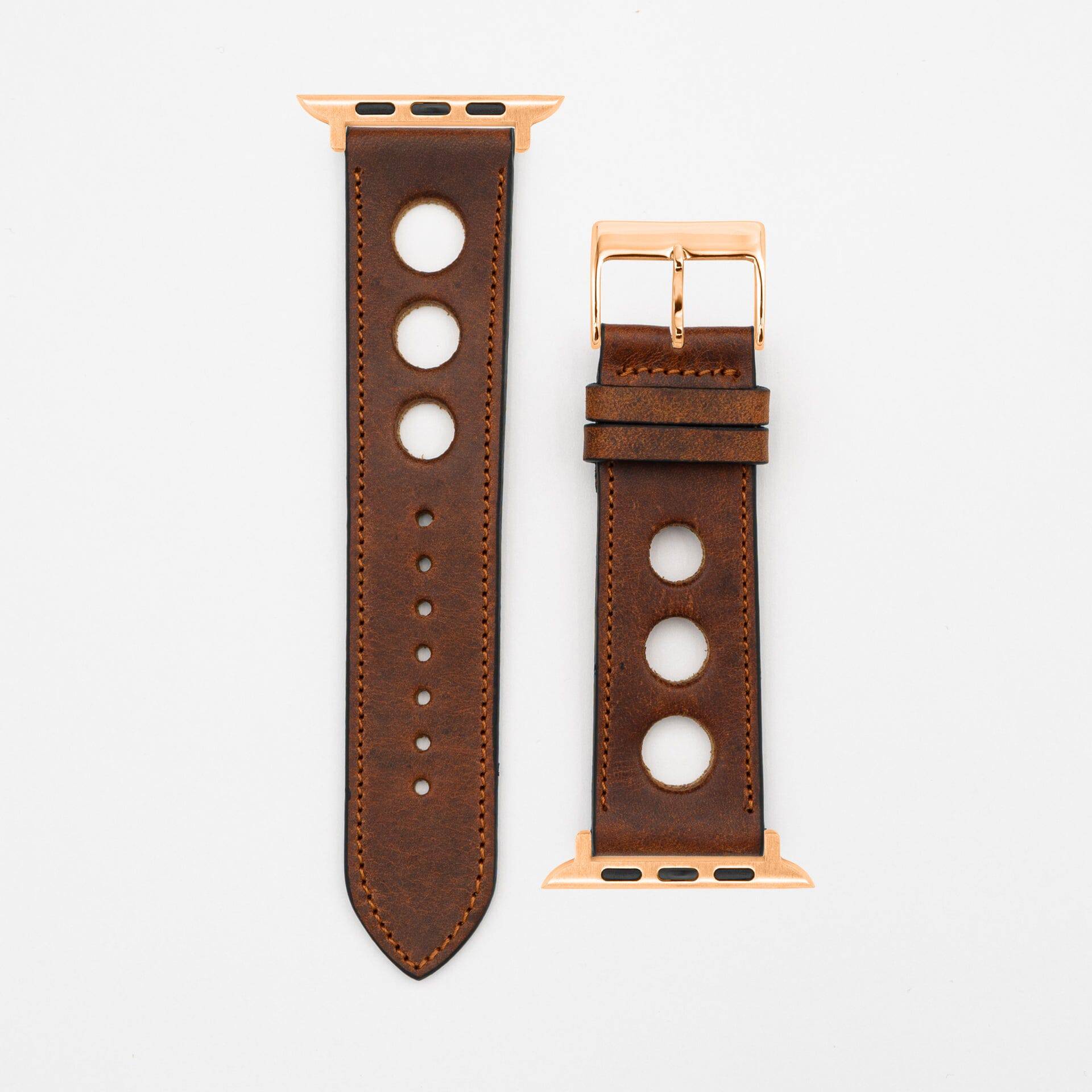 Rallye - Vintage - Dark brown-Apple Watch-40/41/42mm-Edelband-Leather Strap-Apple Watch