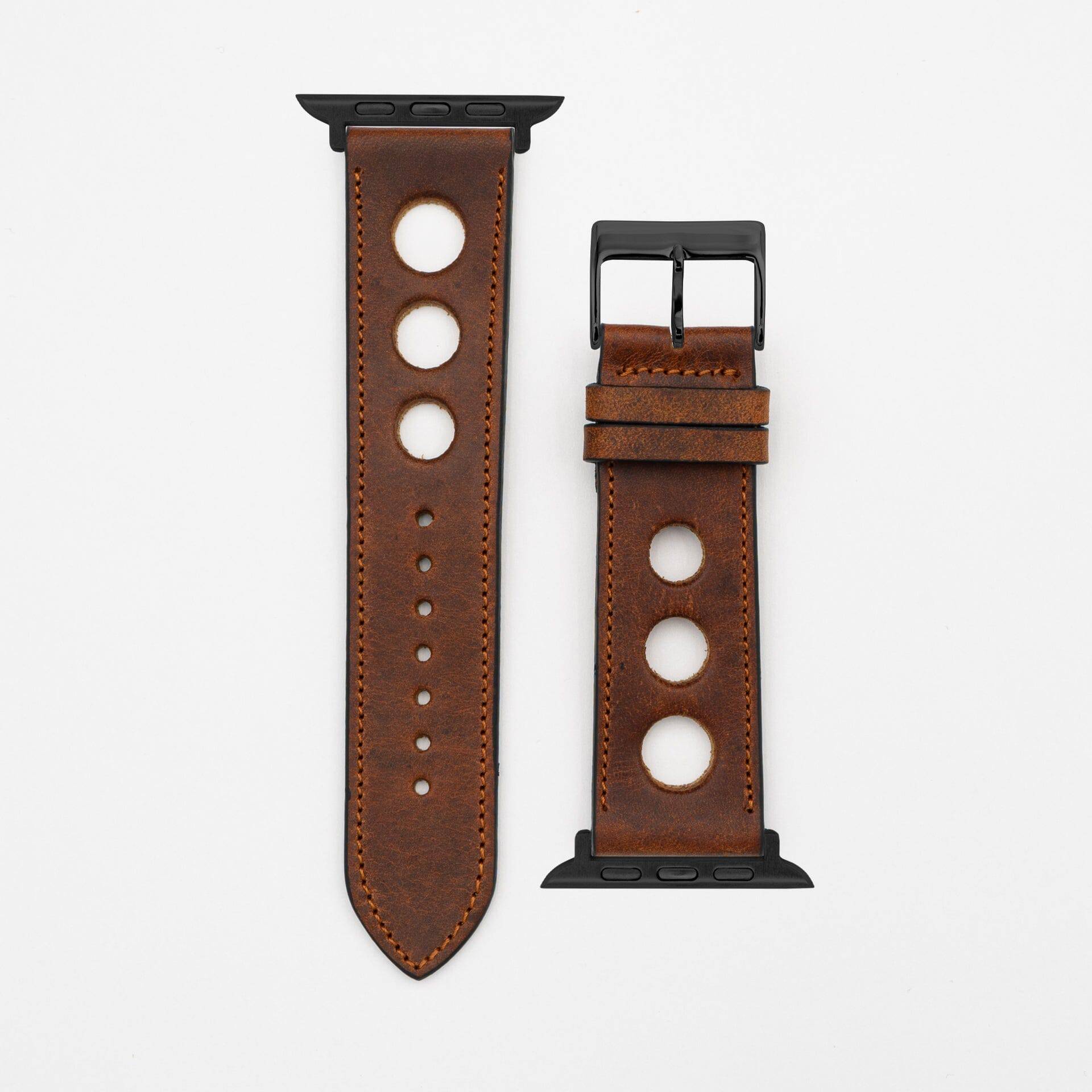 Rallye - Vintage - Dark brown-Apple Watch-40/41/42mm-Edelband-Leather Strap-Apple Watch