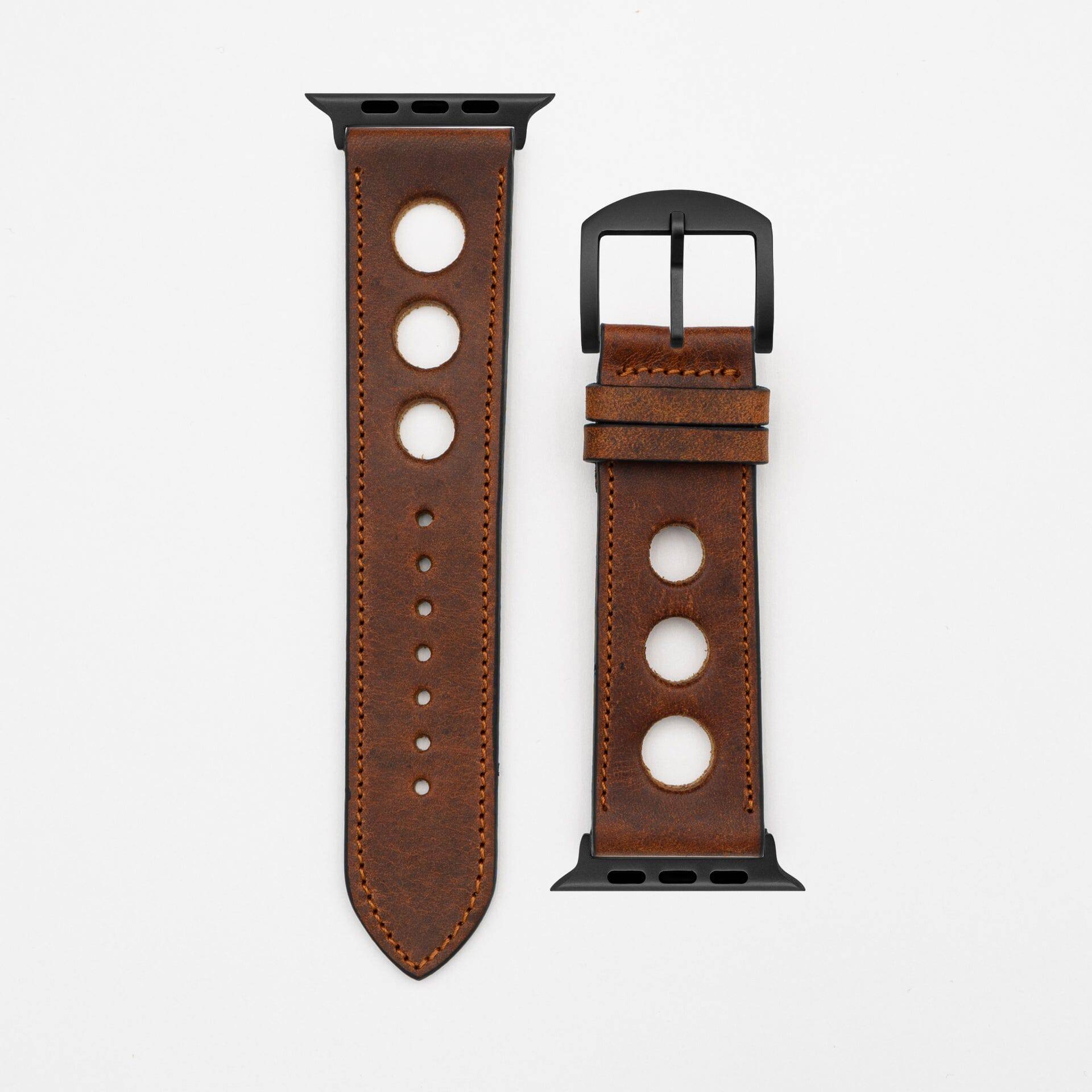 Rallye - Vintage - Dark brown Apple Watch Ultra 49mm leather strap Apple Watch