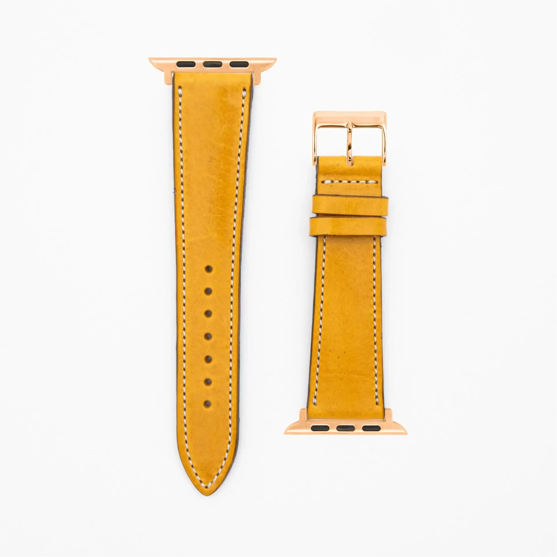 Vibrant · Vintage · Gelb-Apple Watch-40/41/42mm-Edelband-Lederarmband-Apple Watch