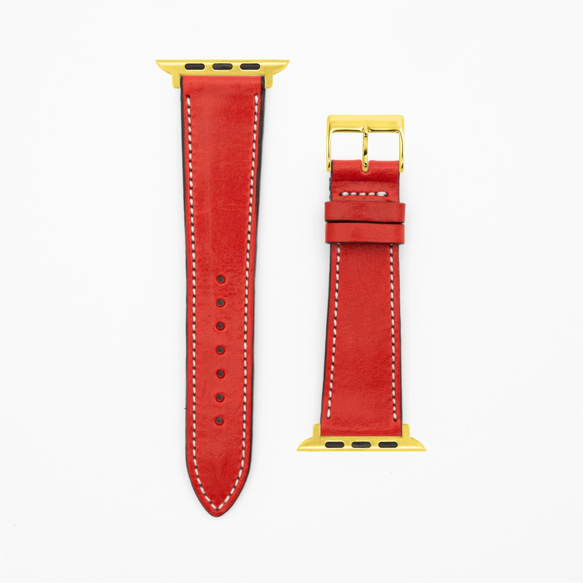 Vibrant - Vintage - Red-Apple Watch-40/41/42mm-Edelband-Leather Strap-Apple Watch