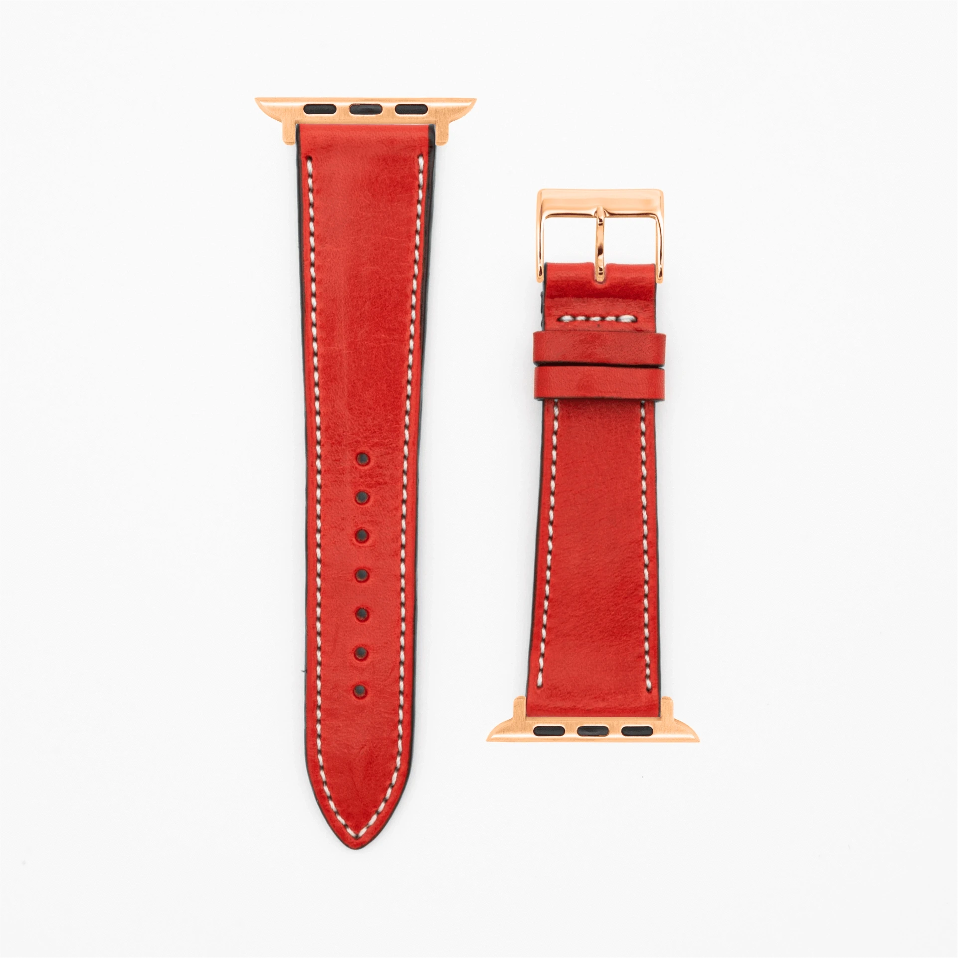 Vibrant - Vintage - Red-Apple Watch-40/41/42mm-Edelband-Leather Strap-Apple Watch