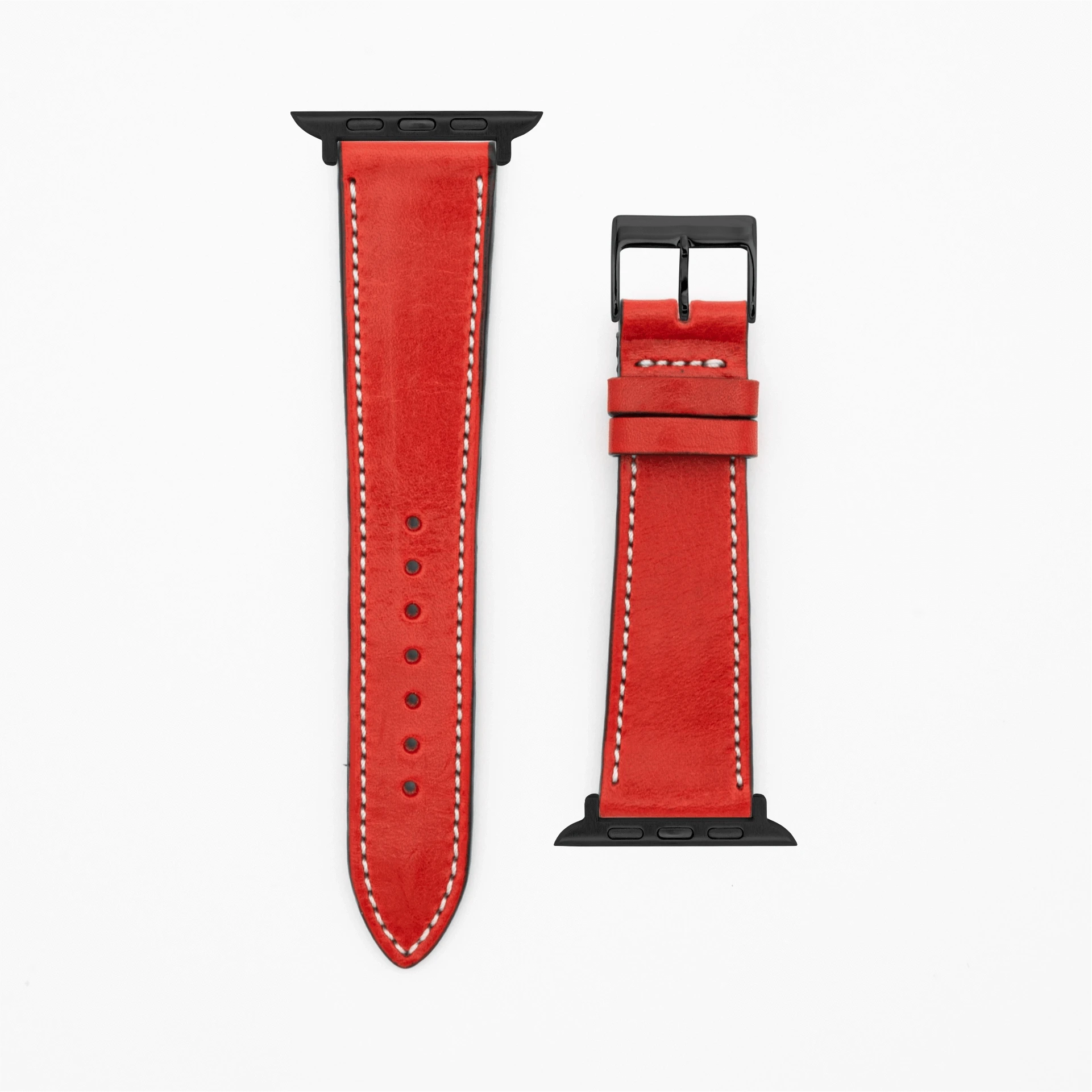 Vibrant - Vintage - Red-Apple Watch-40/41/42mm-Edelband-Leather Strap-Apple Watch