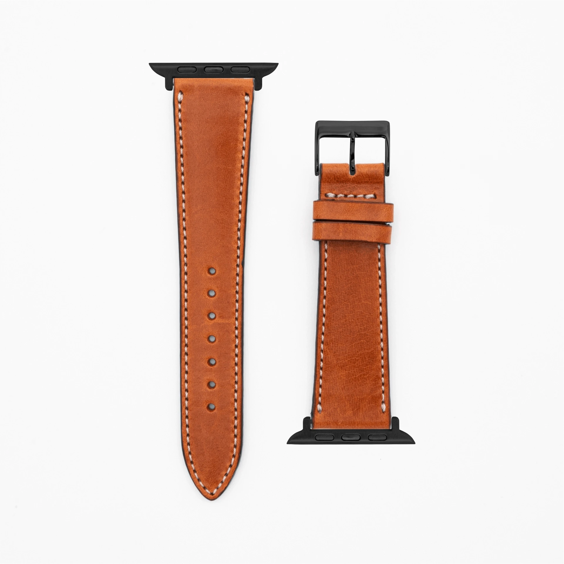 Vibrant - Vintage - Brown-Apple Watch-40/41/42mm-Leather Strap-Apple Watch
