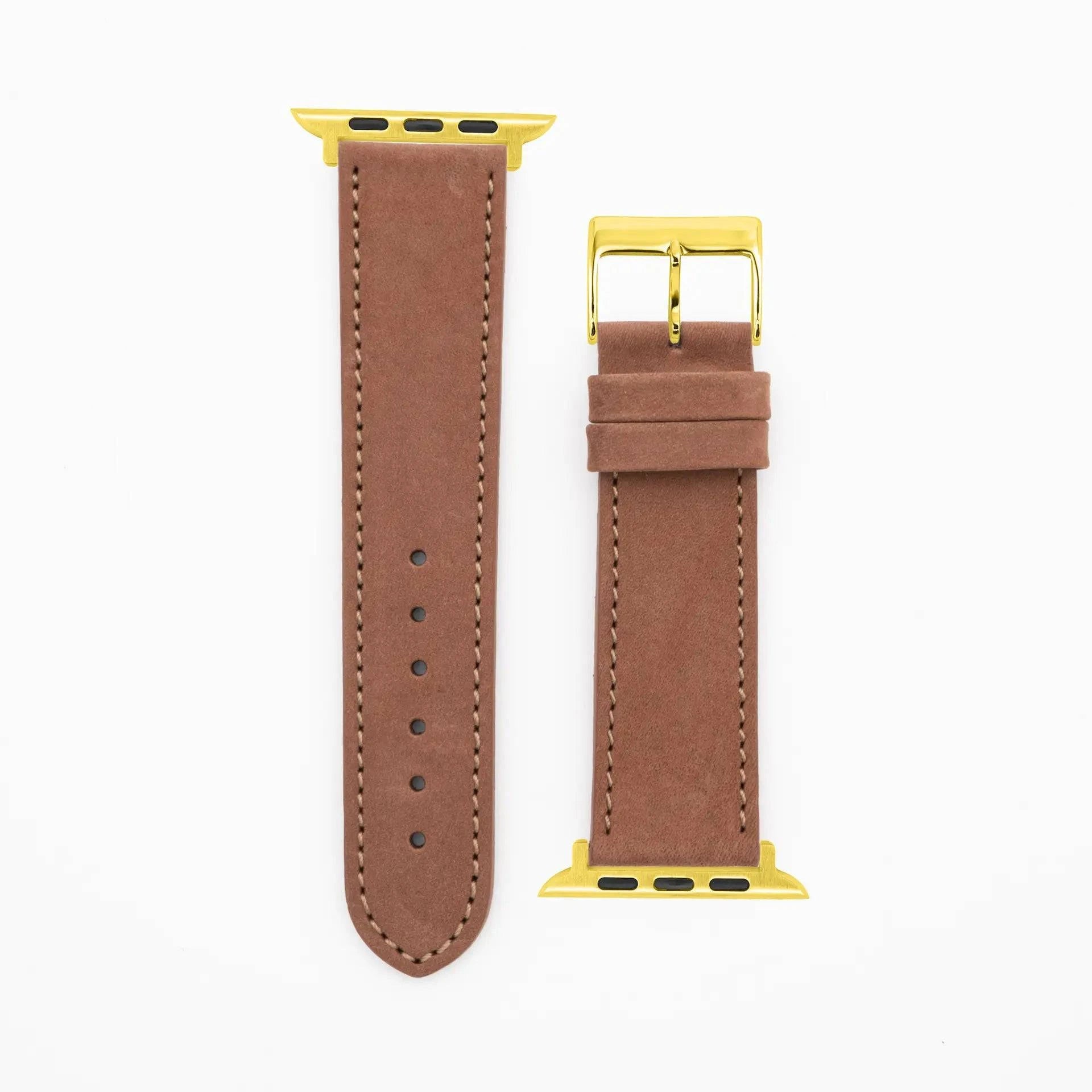 Suede - Classic - Hazelnut-Apple Watch-40/41/42mm-Edelband-Leather Strap-Apple Watch
