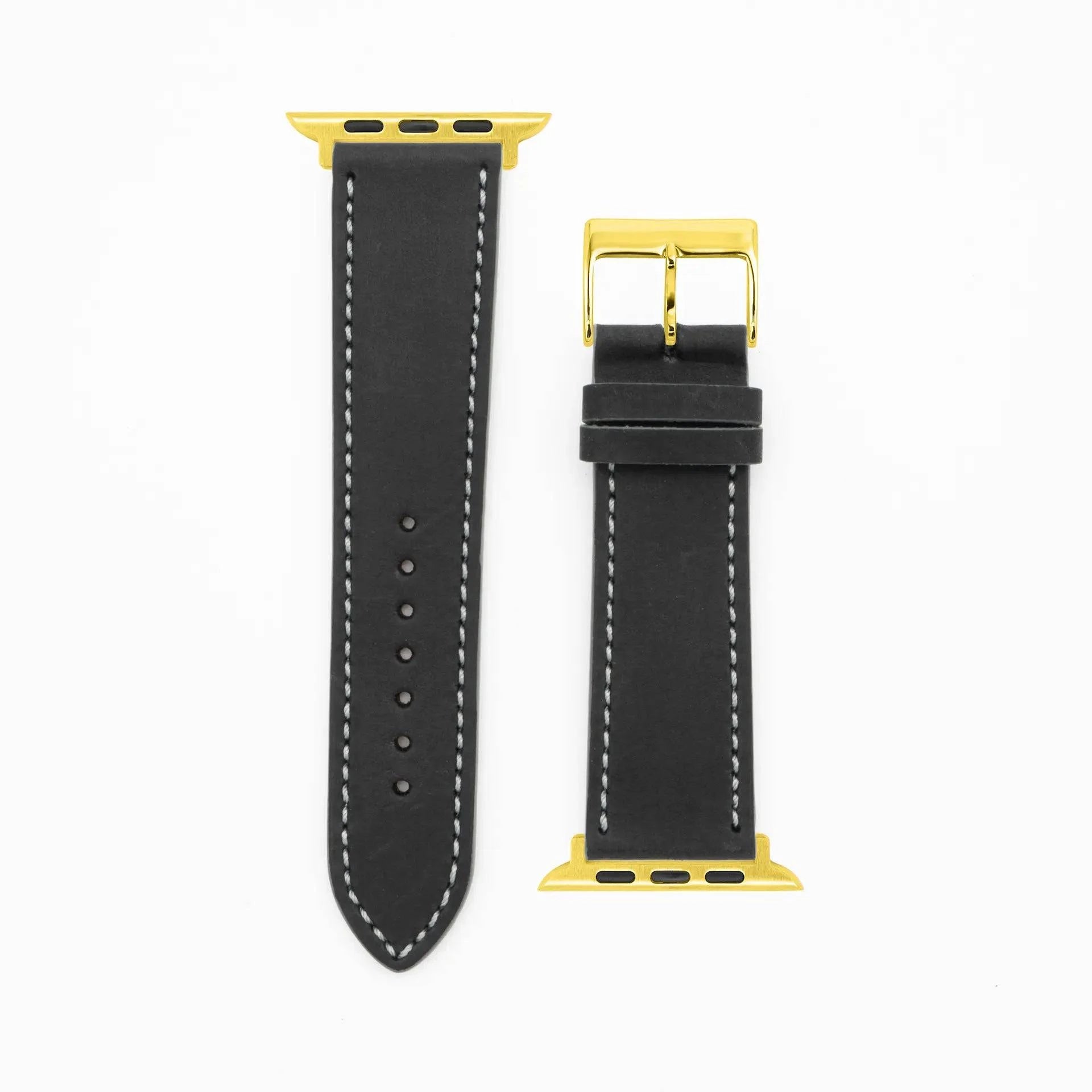 Western - Vintage - Black-Apple Watch-40/41/42mm-Edelband-Leather Strap-Apple Watch