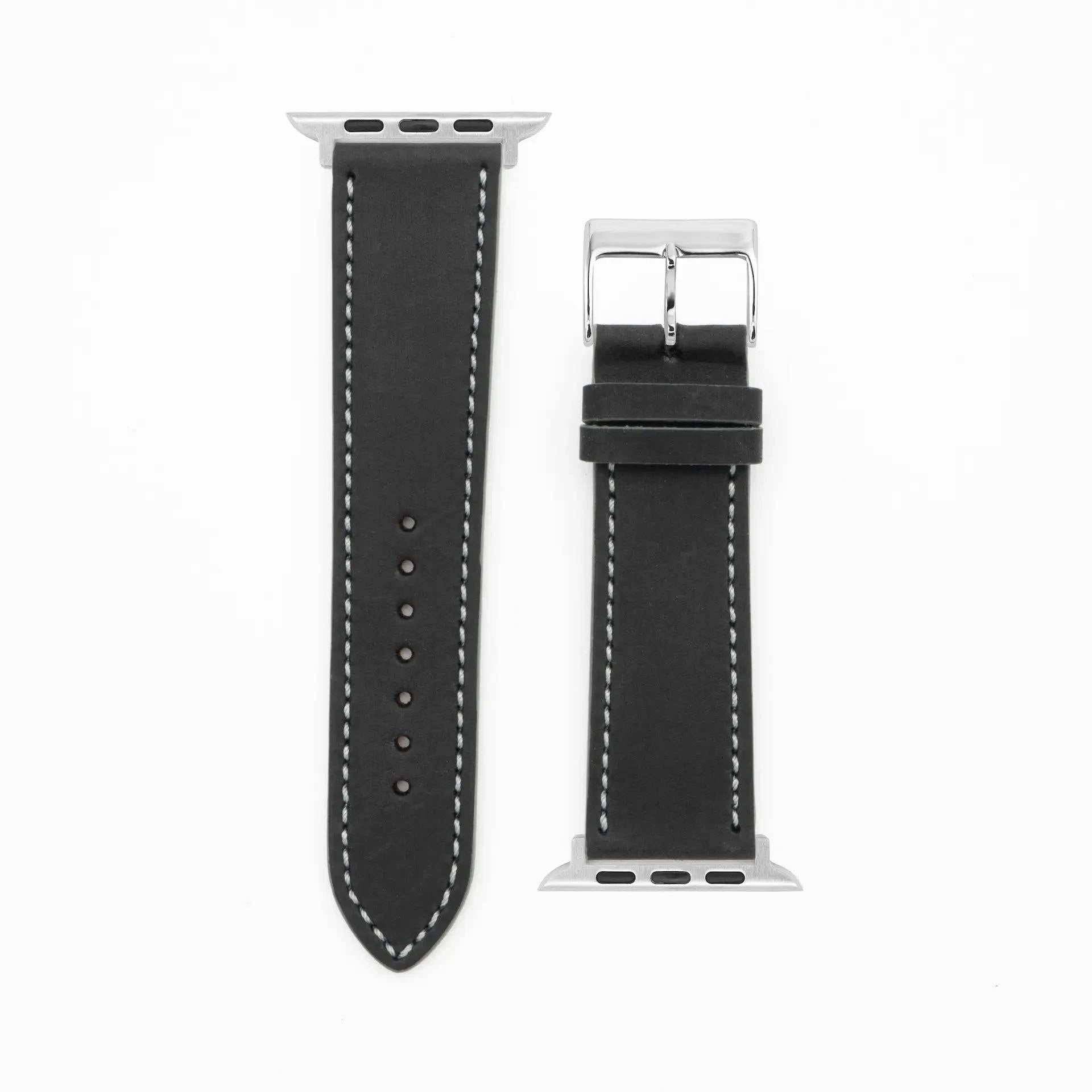 Western - Vintage - Black-Apple Watch-40/41/42mm-Edelband-Leather Strap-Apple Watch
