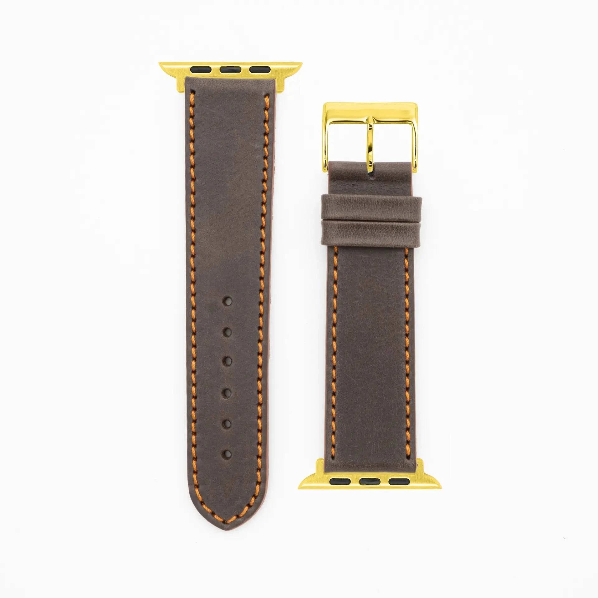 Western - Vintage - Dark brown-Apple Watch-40/41/42mm-Edelband-Leather Strap-Apple Watch