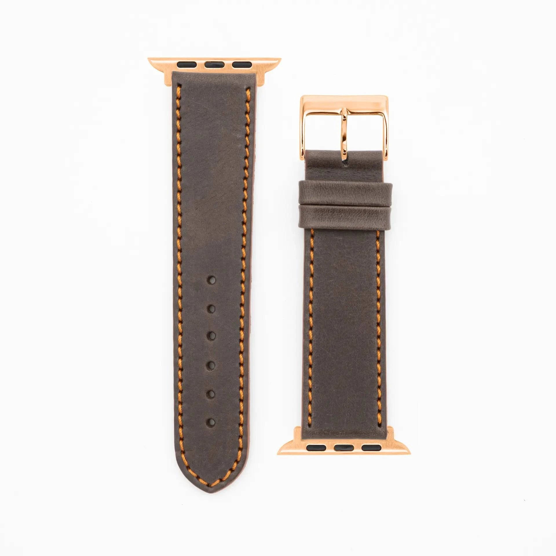 Western - Vintage - Dark brown-Apple Watch-40/41/42mm-Edelband-Leather Strap-Apple Watch