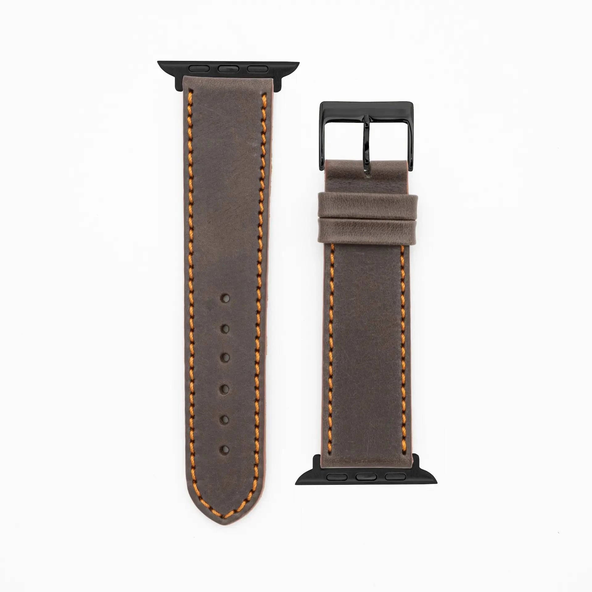 Western - Vintage - Dark brown-Apple Watch-40/41/42mm-Edelband-Leather Strap-Apple Watch