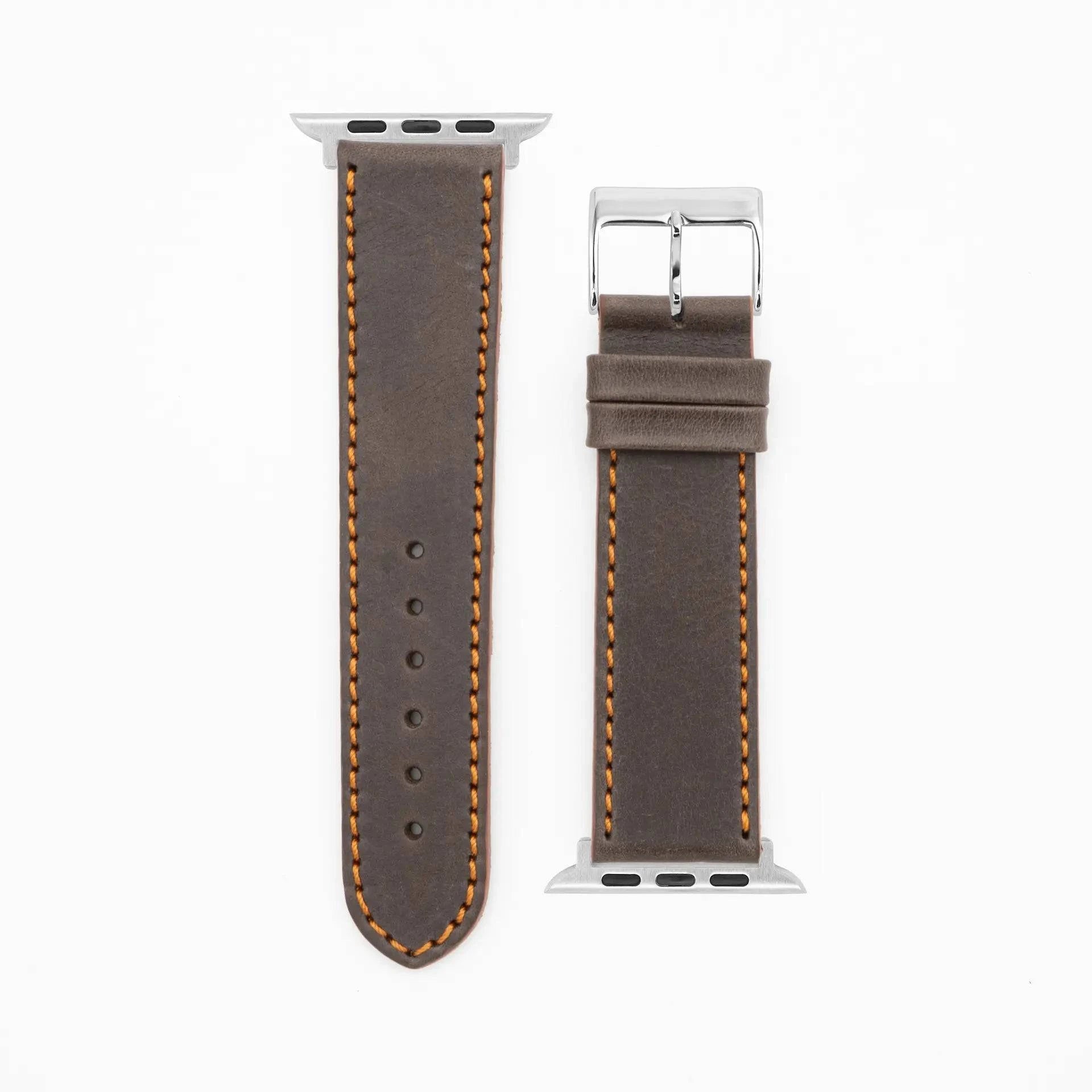 Western - Vintage - Dark brown-Apple Watch-40/41/42mm-Edelband-Leather Strap-Apple Watch