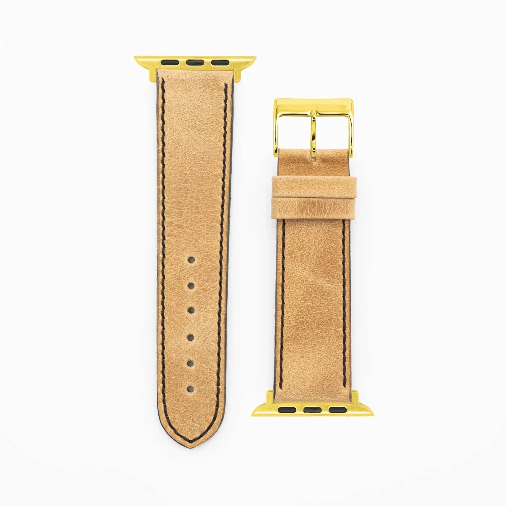 Western - Vintage - Sand-Apple Watch-40/41/42mm-Edelband-Leather Strap-Apple Watch